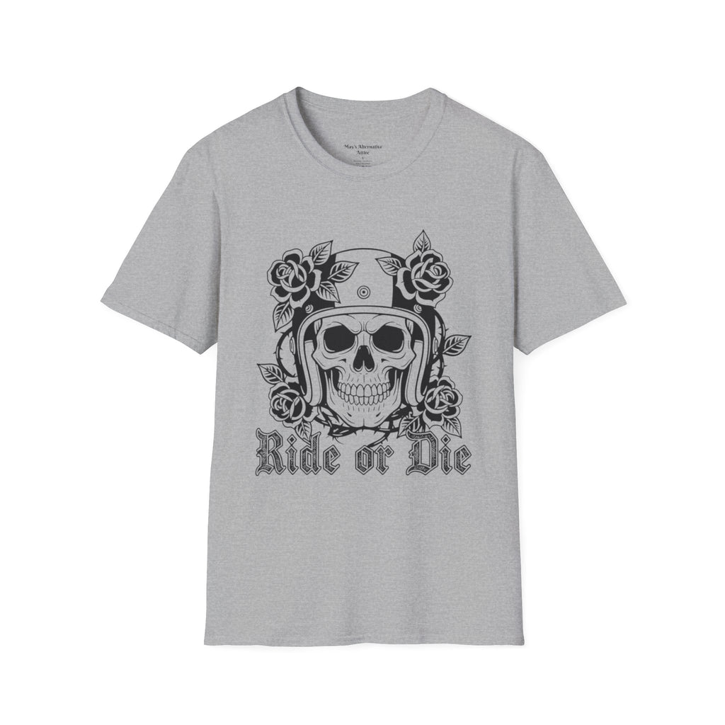 Ride or Die | MAA Gothic Biker Skull Unisex Tee