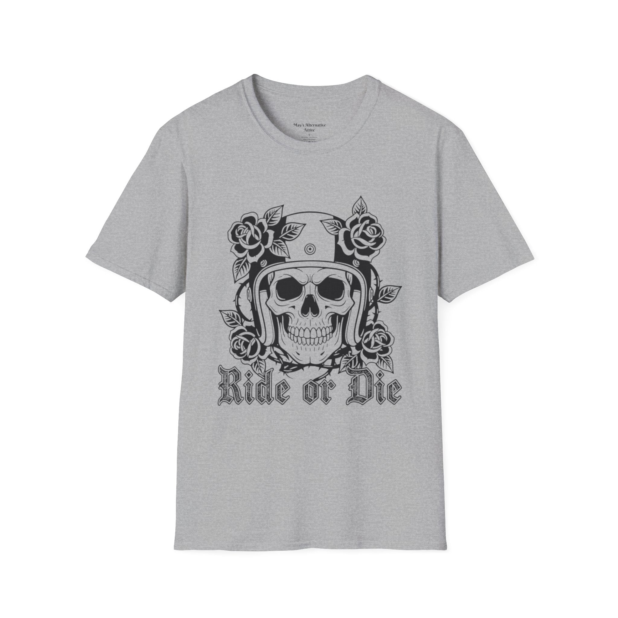 Ride or Die | MAA Gothic Biker Skull Unisex Tee