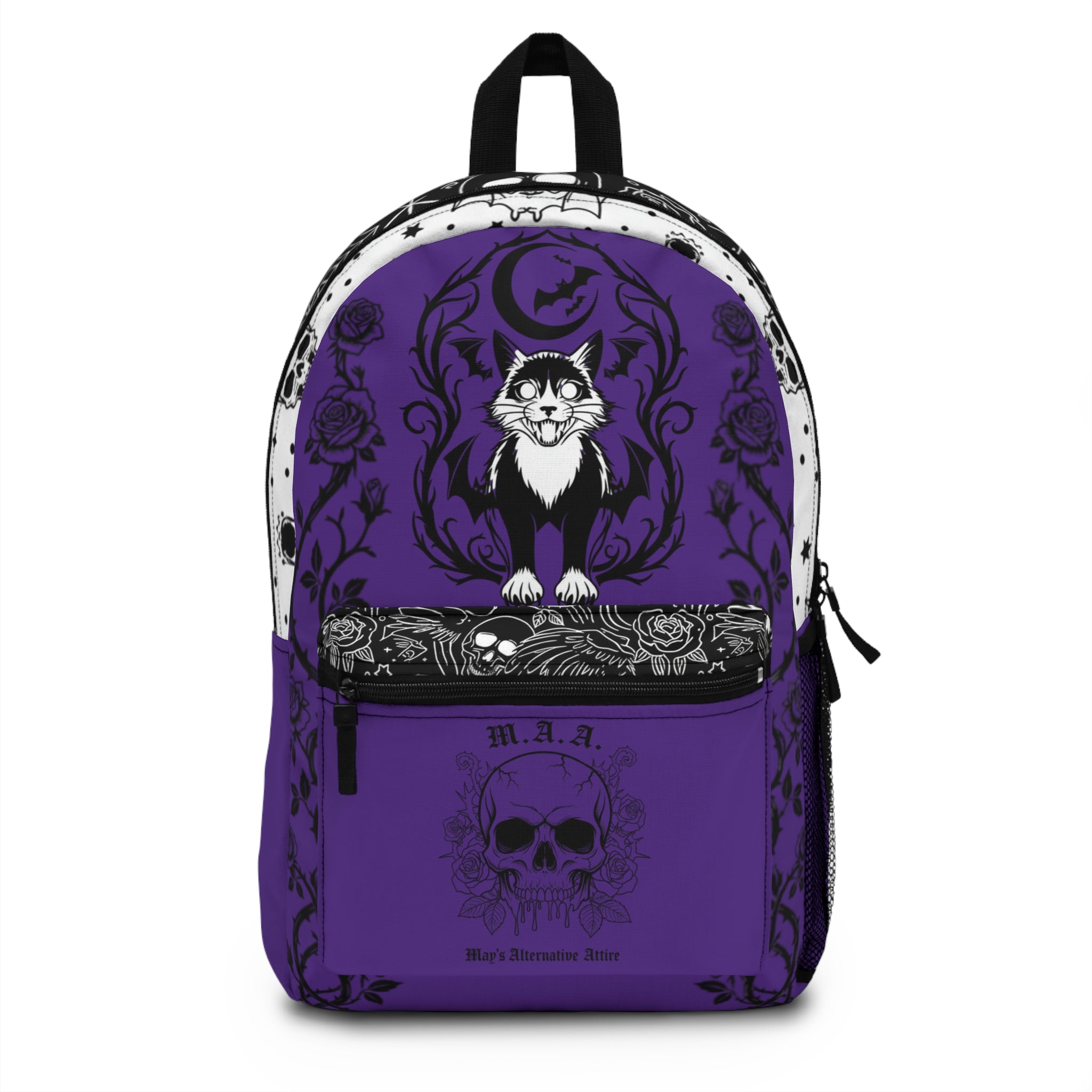 Going Rogue Backpack — Witchy Cat | Purple