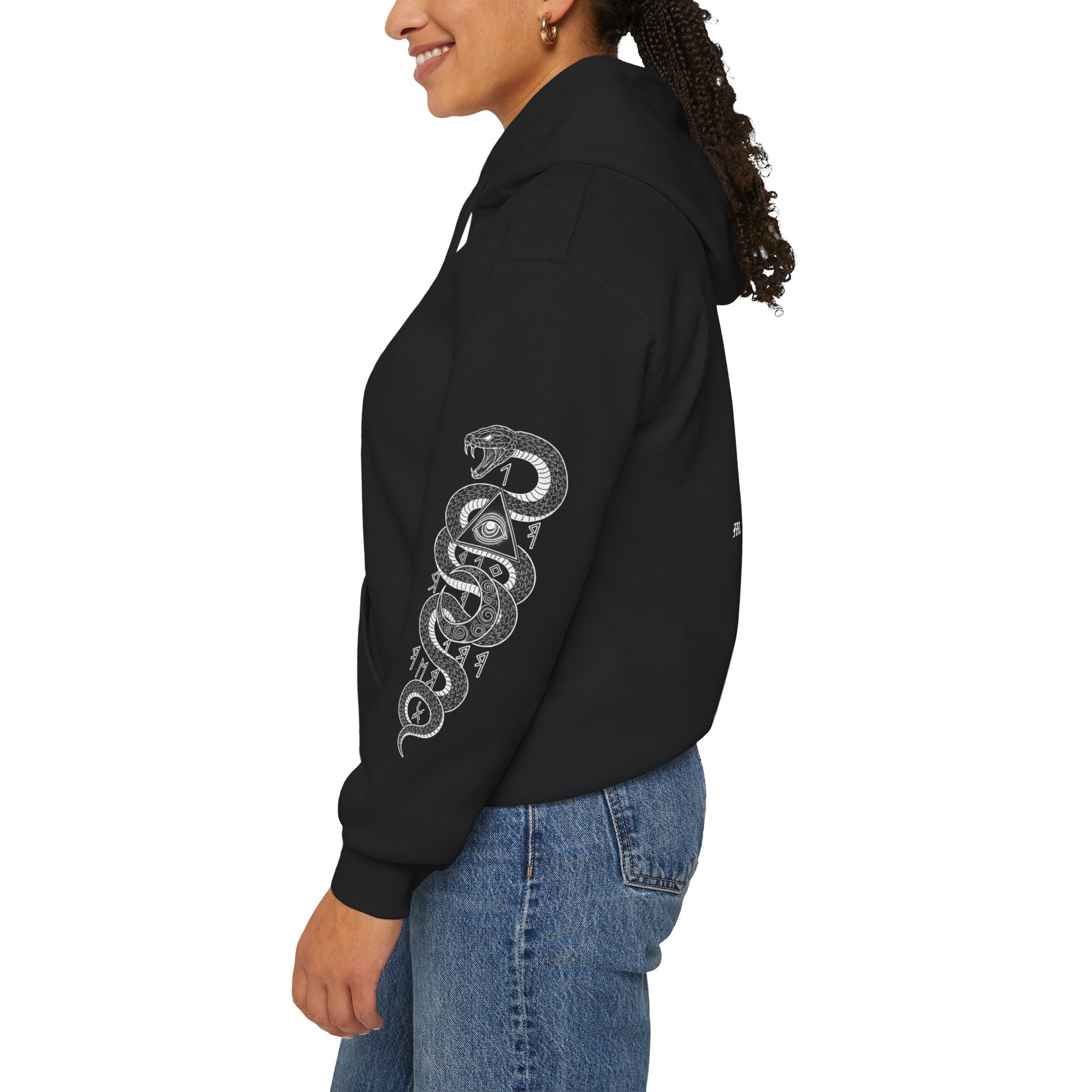 Occult Skull Hoodie — "Dead Serious About the Occult" Gothic Pullover