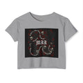 Women's Festival Crop Top — MAA Gothic Skull & Rose Crop Top (May's Alternative Attire)