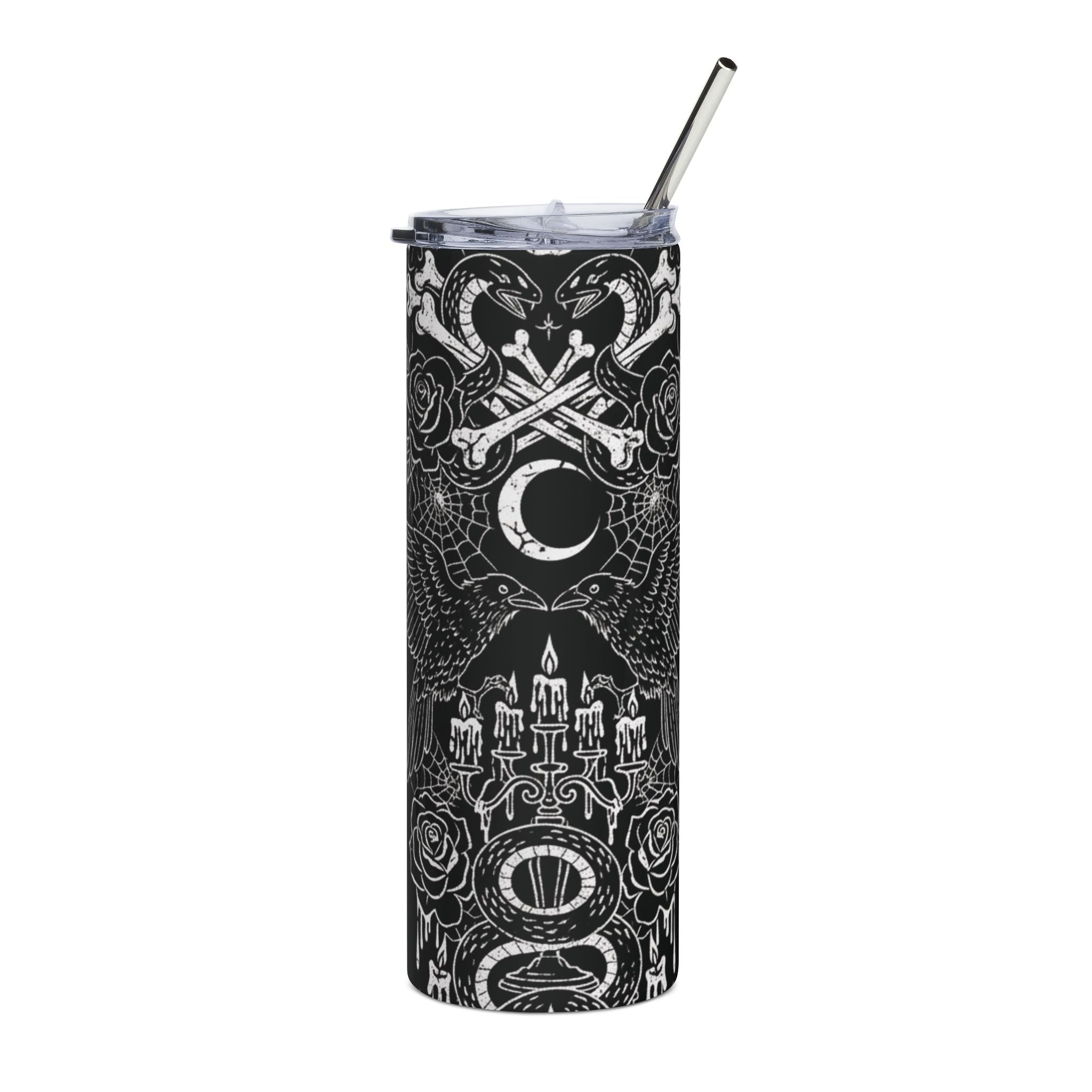 Gothic Moon & Candles 20oz Stainless Steel Tumbler