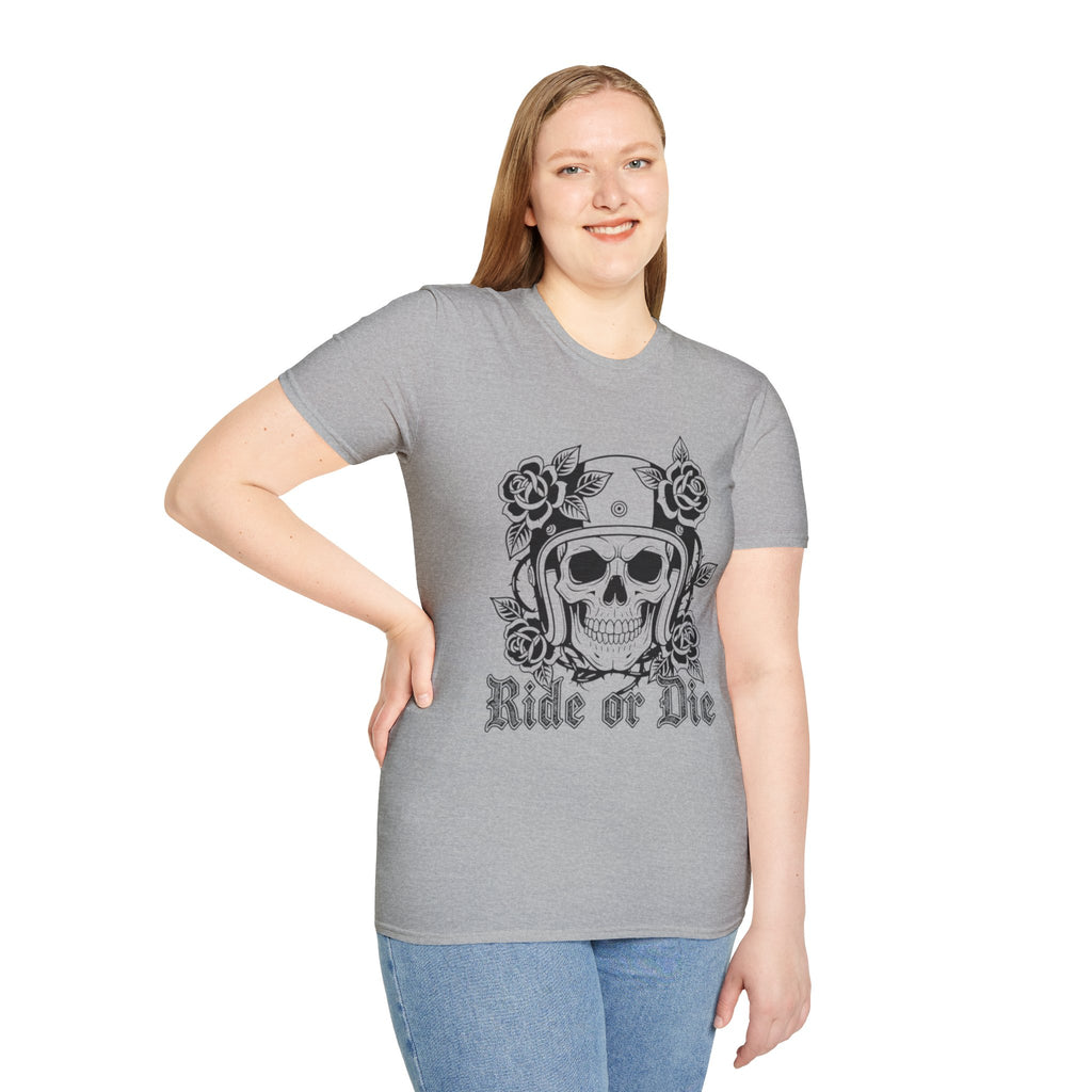 Ride or Die | MAA Gothic Biker Skull Unisex Tee