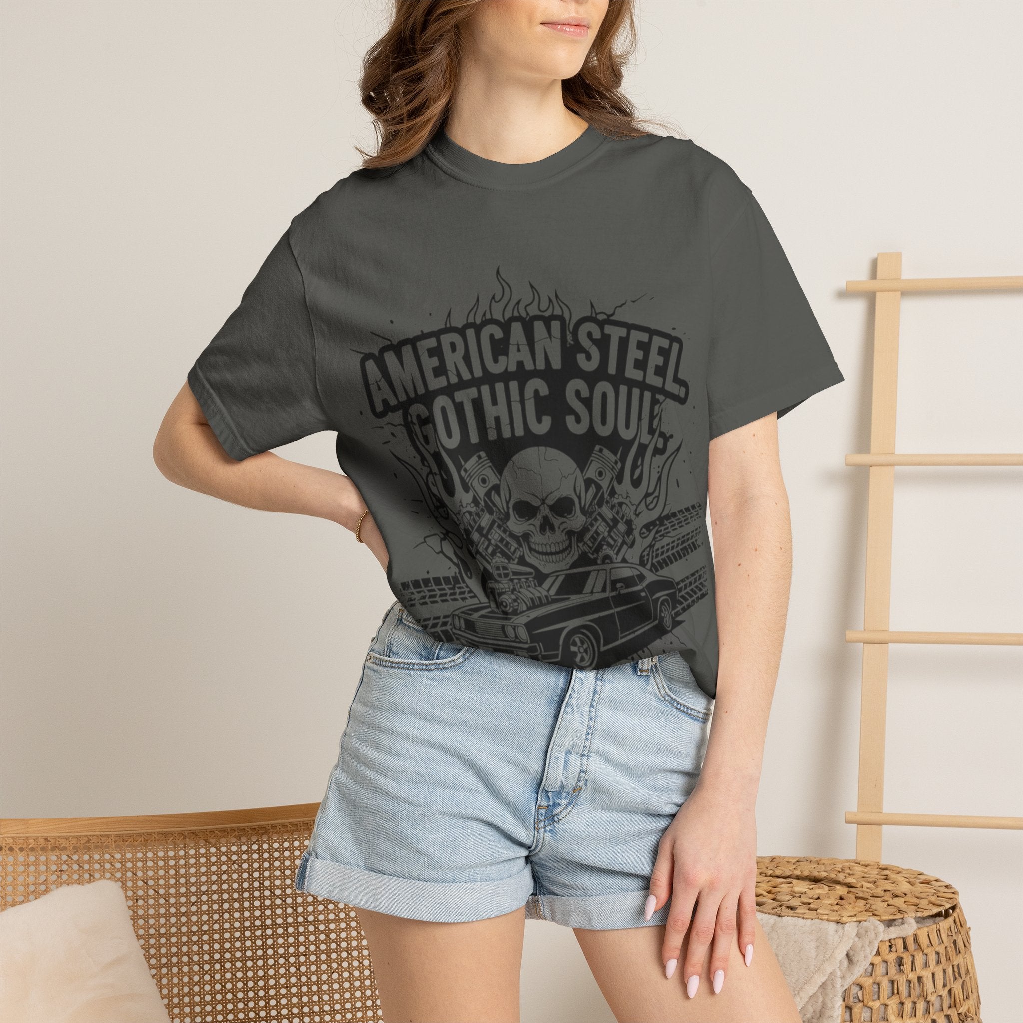American Steel. Gothic Soul. | MAA Gasoline & Ghosts Unisex Tee