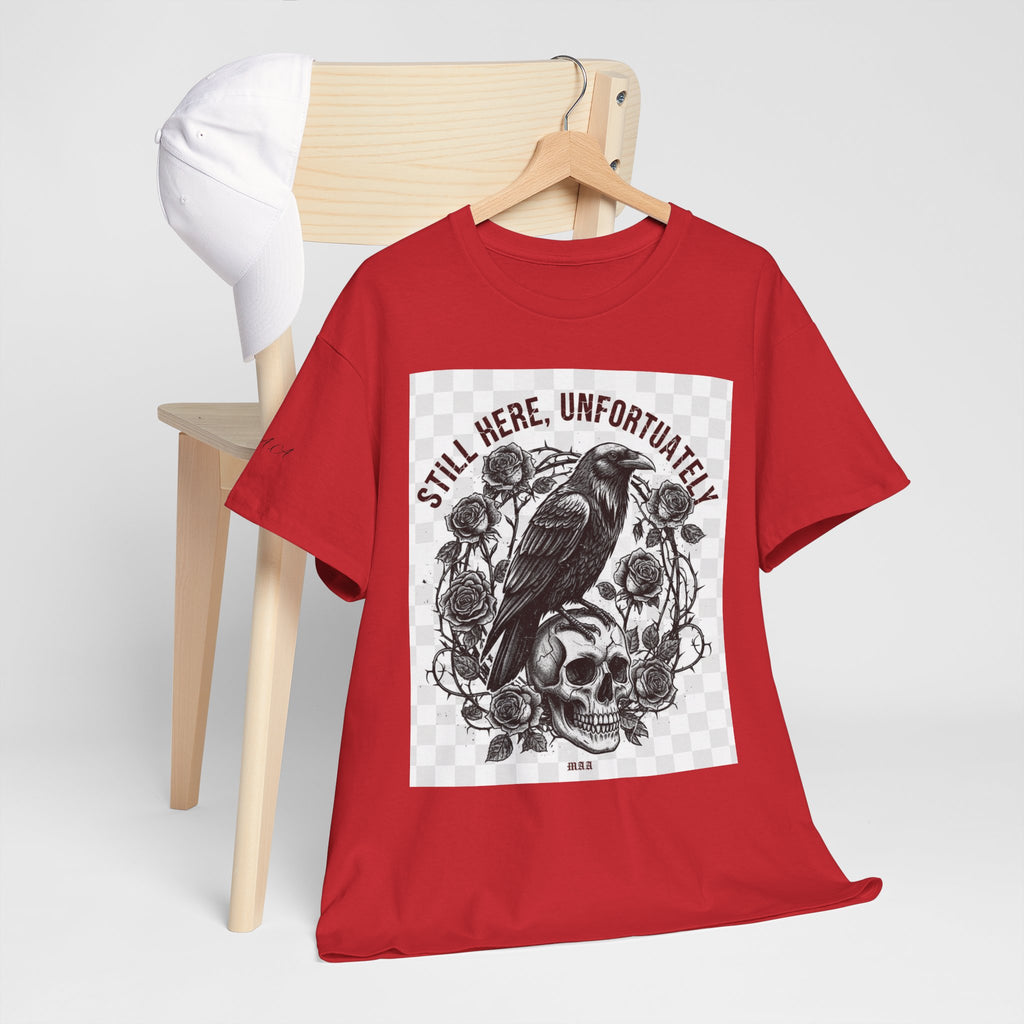 Still Here, Unfortunately | Gothic Grunge Unisex Tee