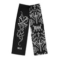 Gothic Skull & Chain Pajama Pants — Black All-Over-Print Men’s Lounge Pants (MAA)