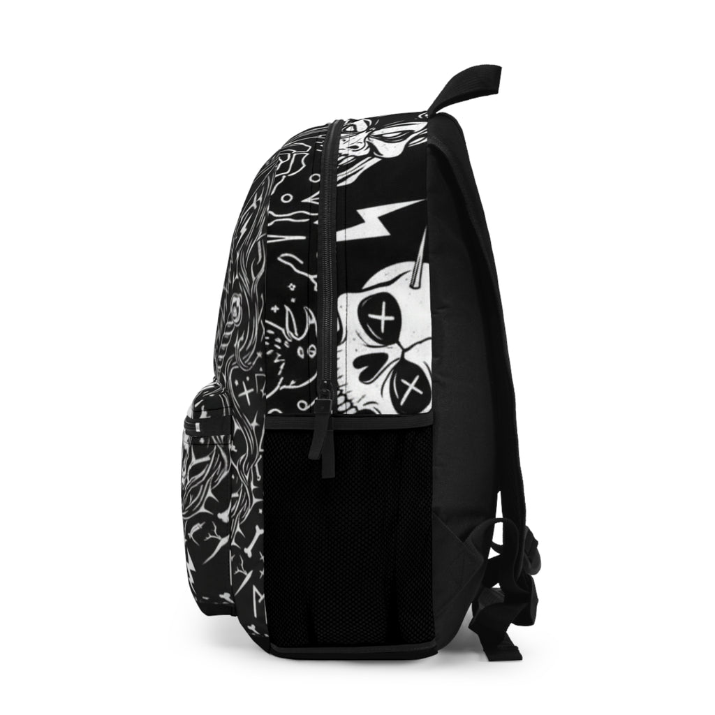 Going Rogue Backpack — Feral Cat Skulls | Black