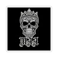 Skull Crown Kiss-Cut Sticker — Gothic "Maa" Design