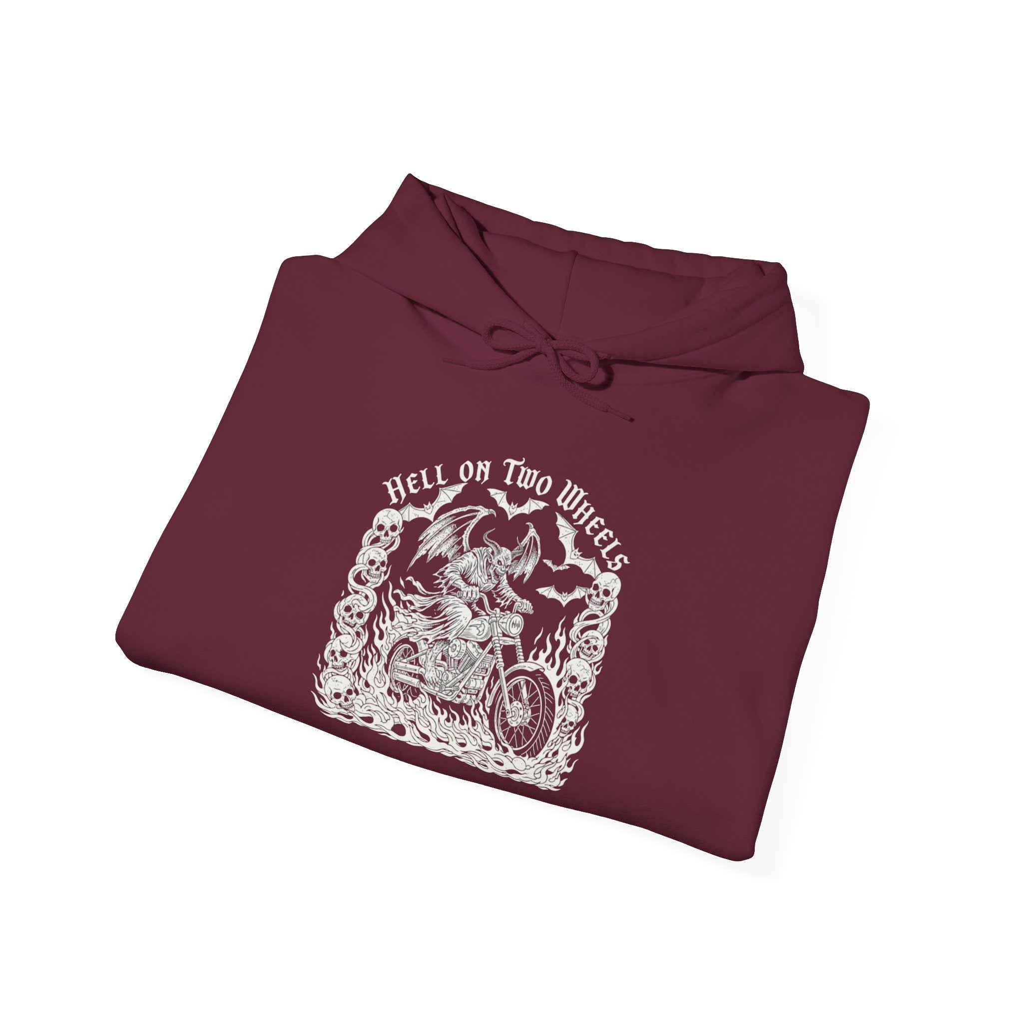Hell on Two Wheels | MAA Flaming Moto Hooded Sweatshirt