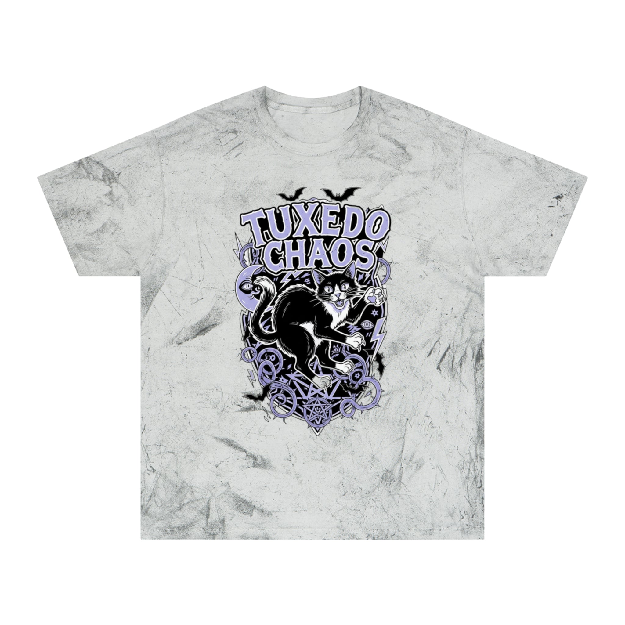 T-Shirt — "Tuxedo Chaos" Gothic Skull Graphic Tee (May's Alternative Attire)