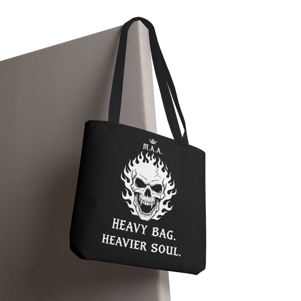Heavy Bag. Heavier Soul. | MAA Gothic AOP Tote Bag
