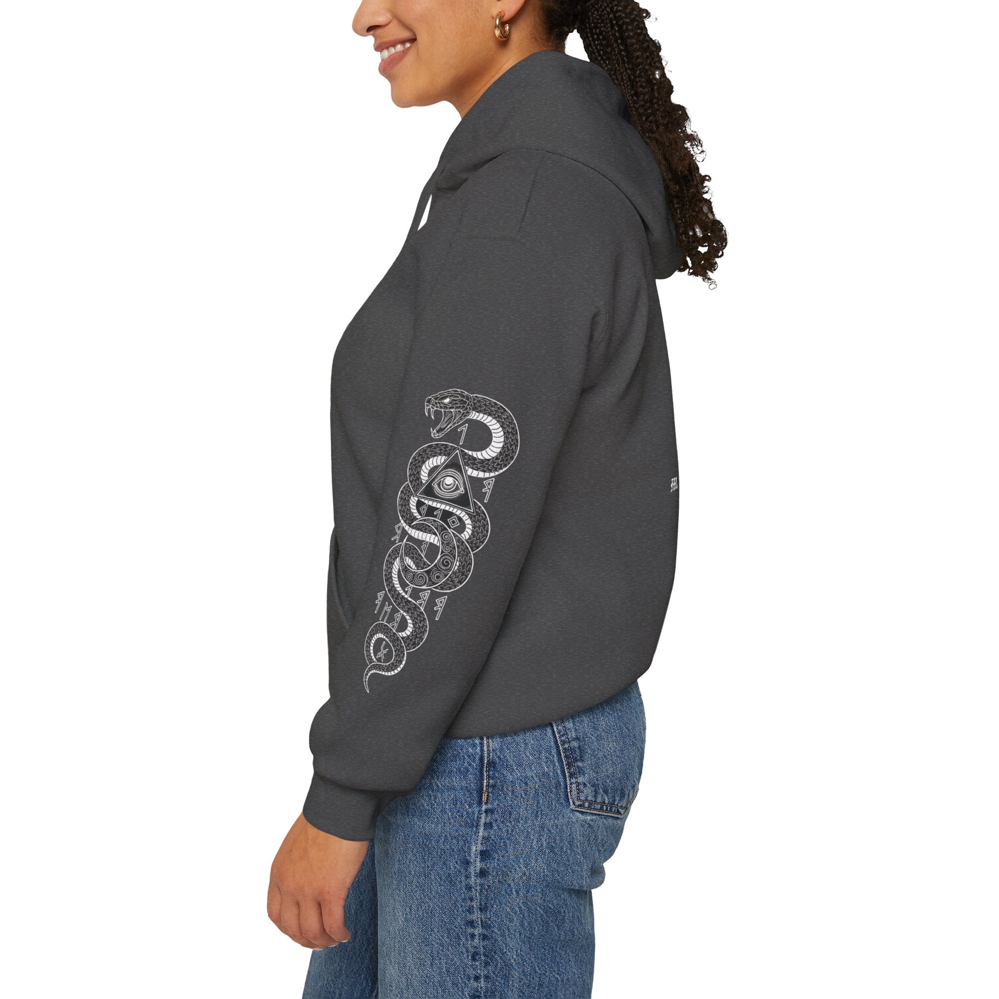 Occult Skull Hoodie — "Dead Serious About the Occult" Gothic Pullover