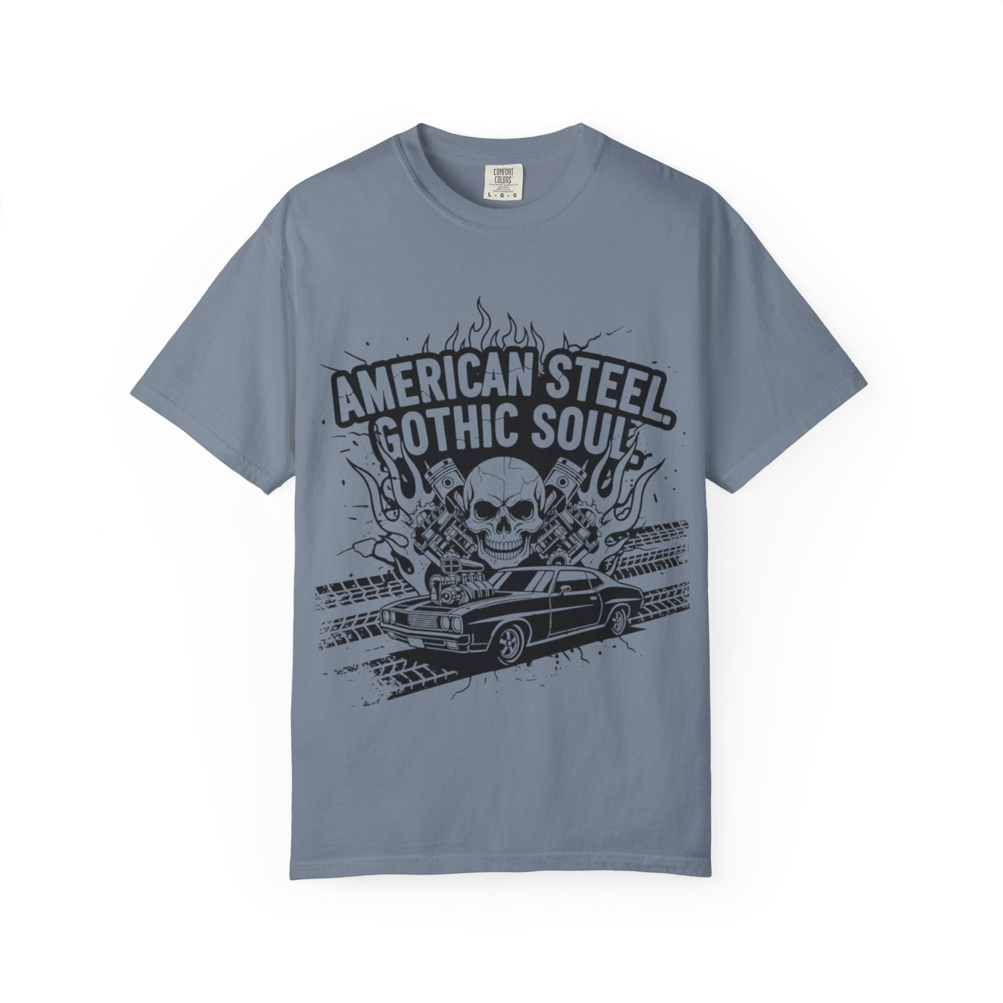 American Steel. Gothic Soul. | MAA Gasoline & Ghosts Unisex Tee