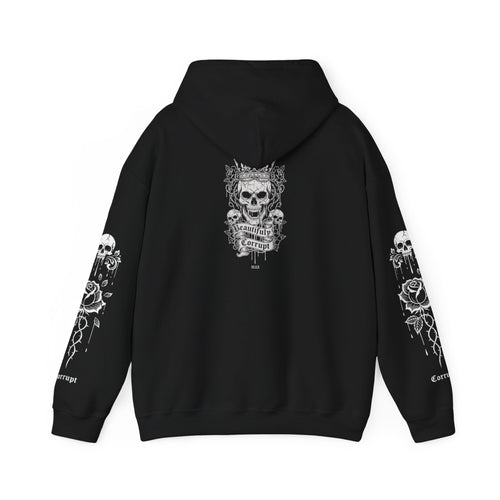 Dark Soul Skull Hoodie — "Dark Soul, Soft Lips, Zero F*cks" Gothic Pullover