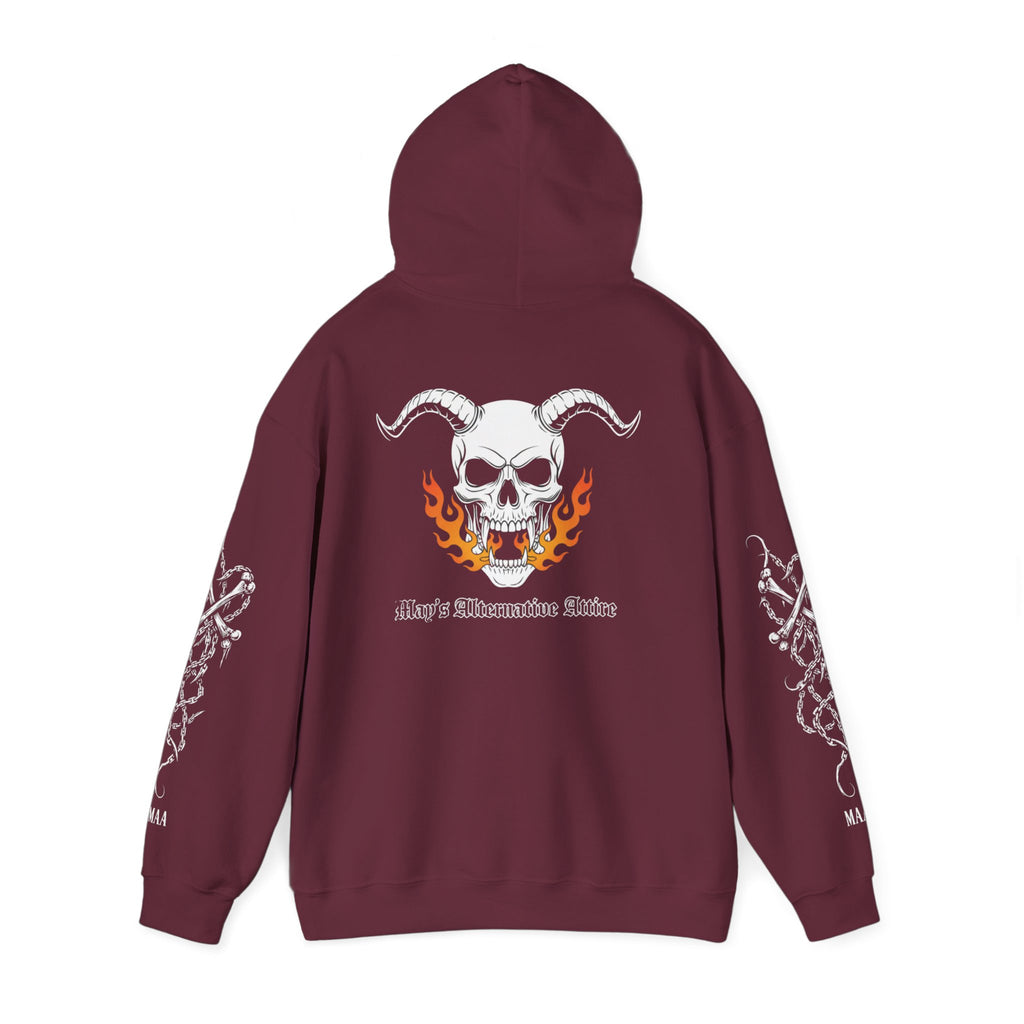 Hell on Two Wheels | MAA Flaming Moto Hooded Sweatshirt