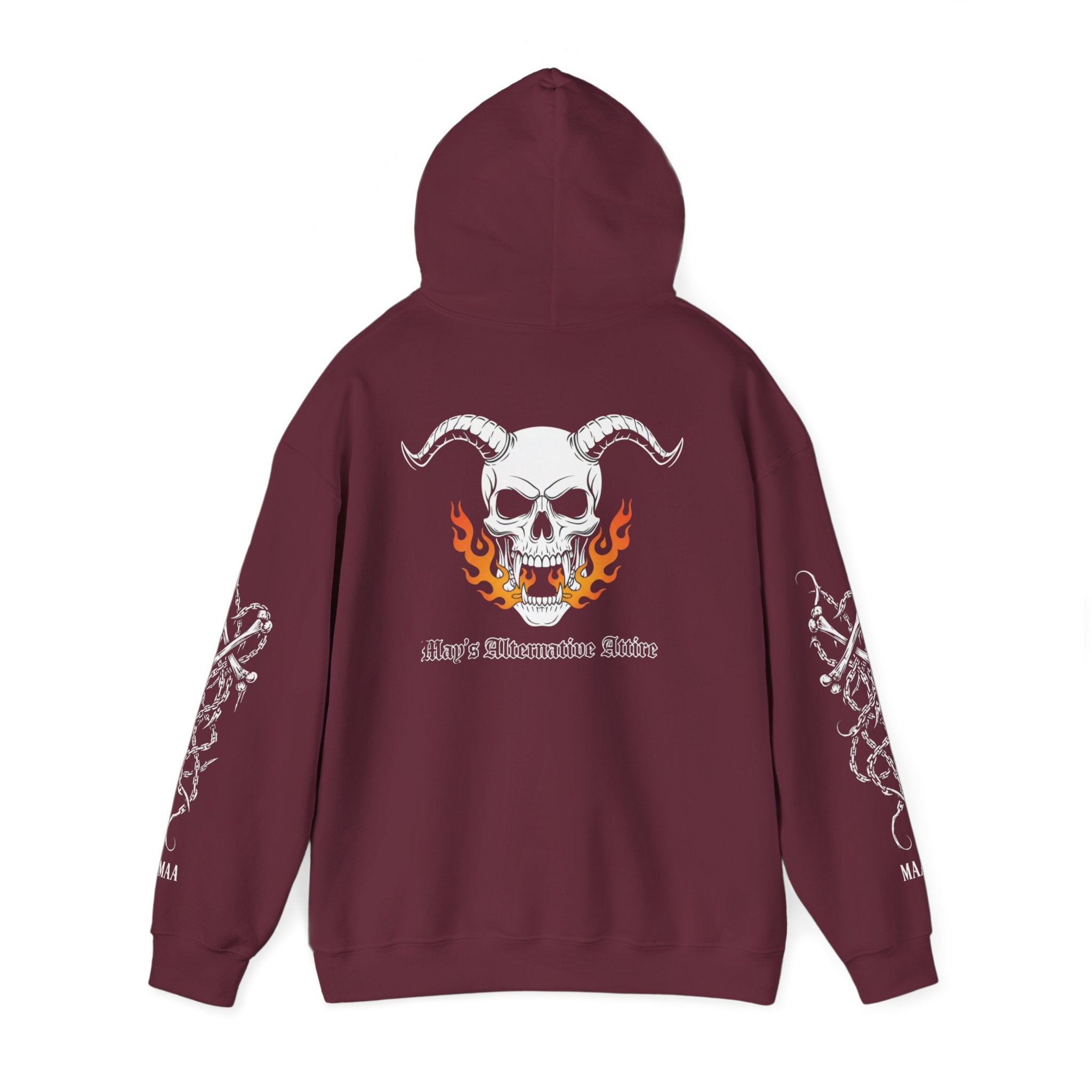 Hell on Two Wheels | MAA Flaming Moto Hooded Sweatshirt