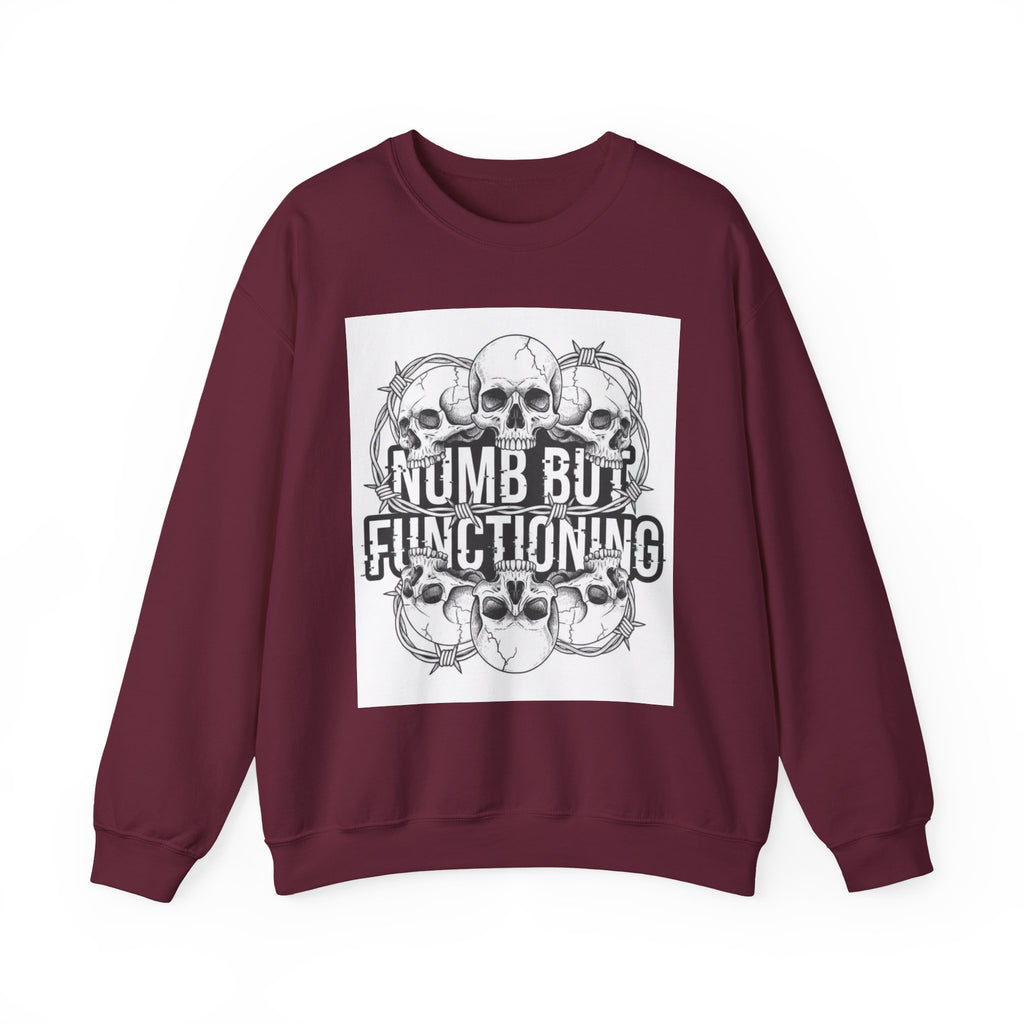 Numb But Functioning | M.A.A Gothic Punk Unisex Crewneck