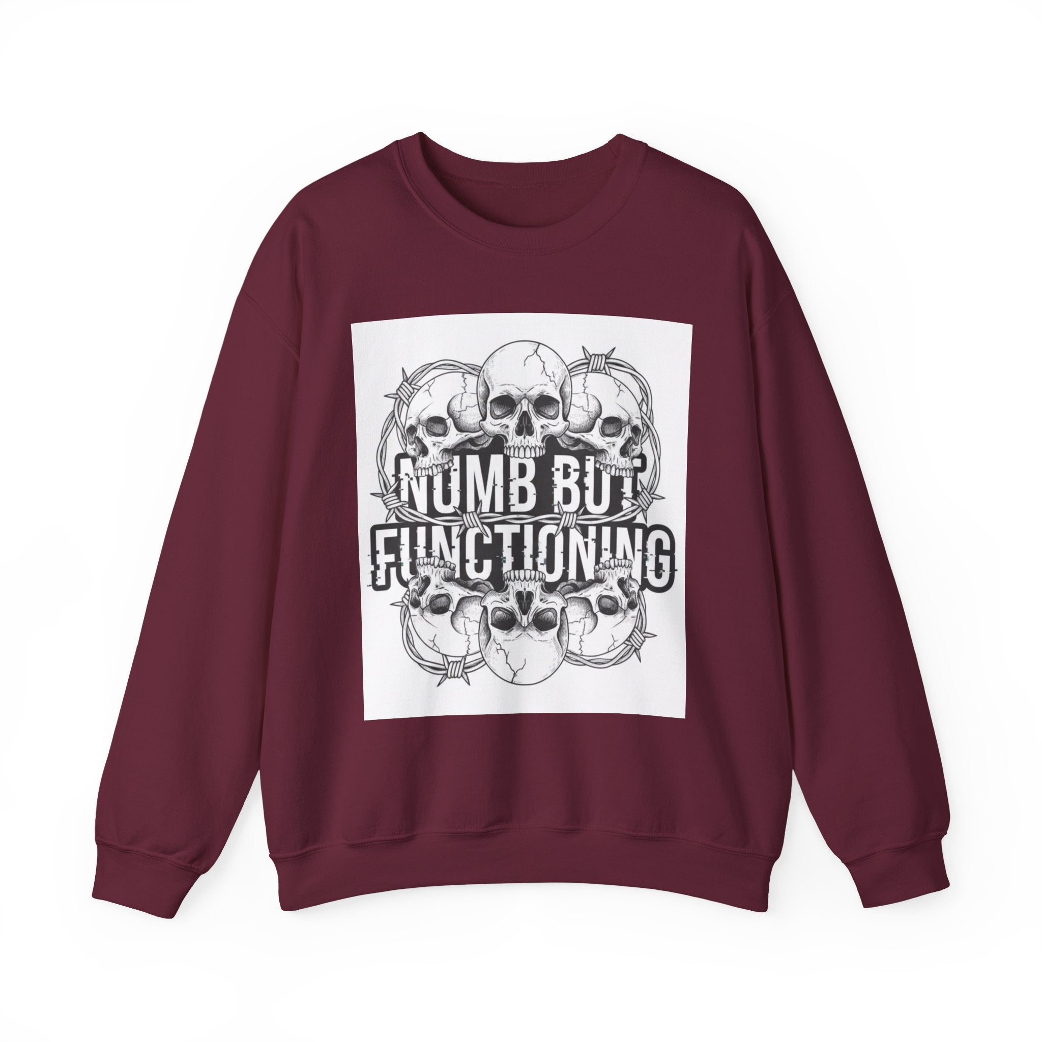 Numb But Functioning | M.A.A Gothic Punk Unisex Crewneck