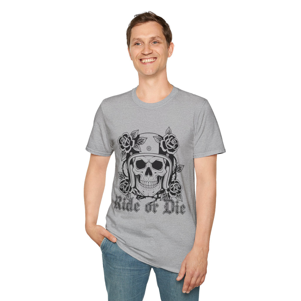 Ride or Die | MAA Gothic Biker Skull Unisex Tee