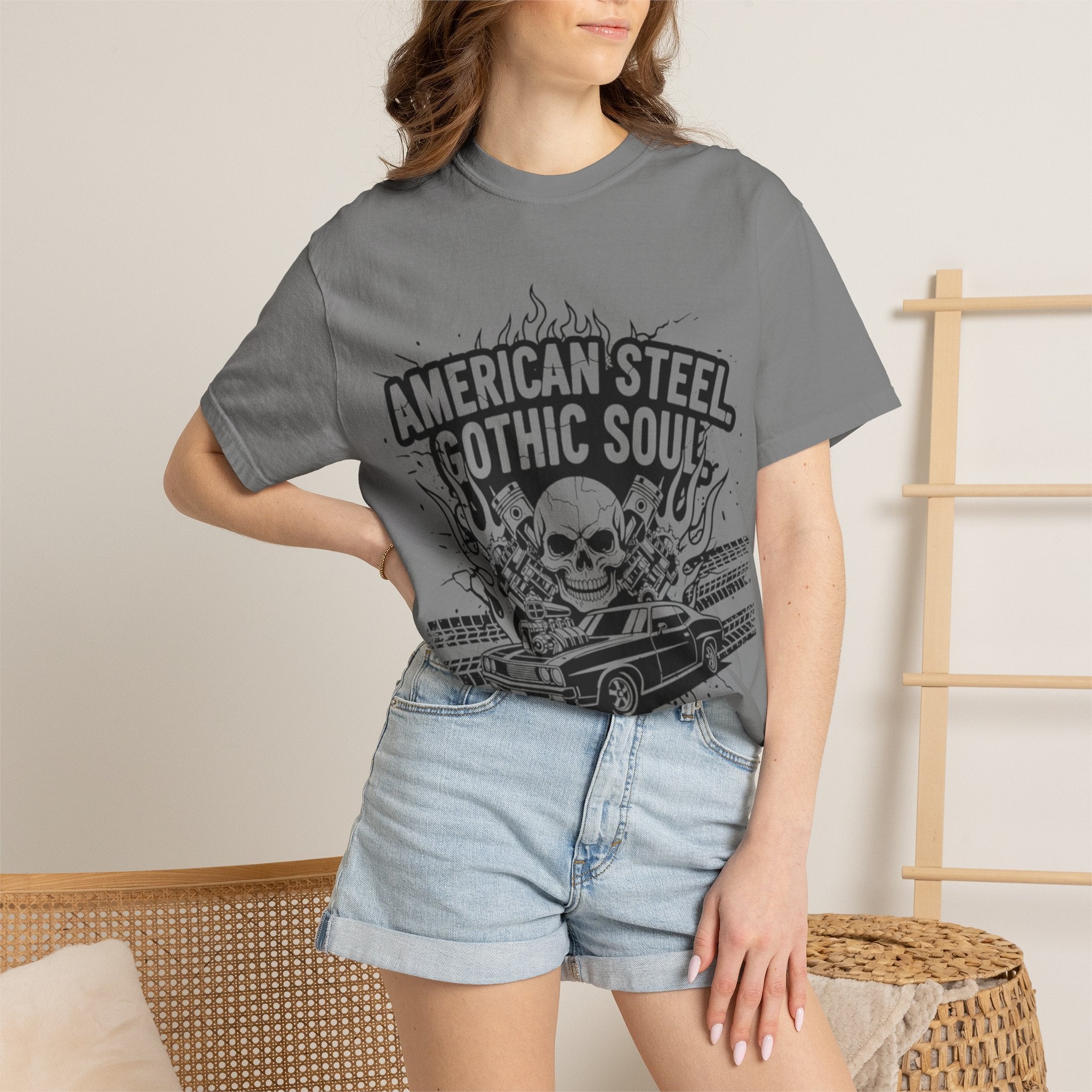 American Steel. Gothic Soul. | MAA Gasoline & Ghosts Unisex Tee