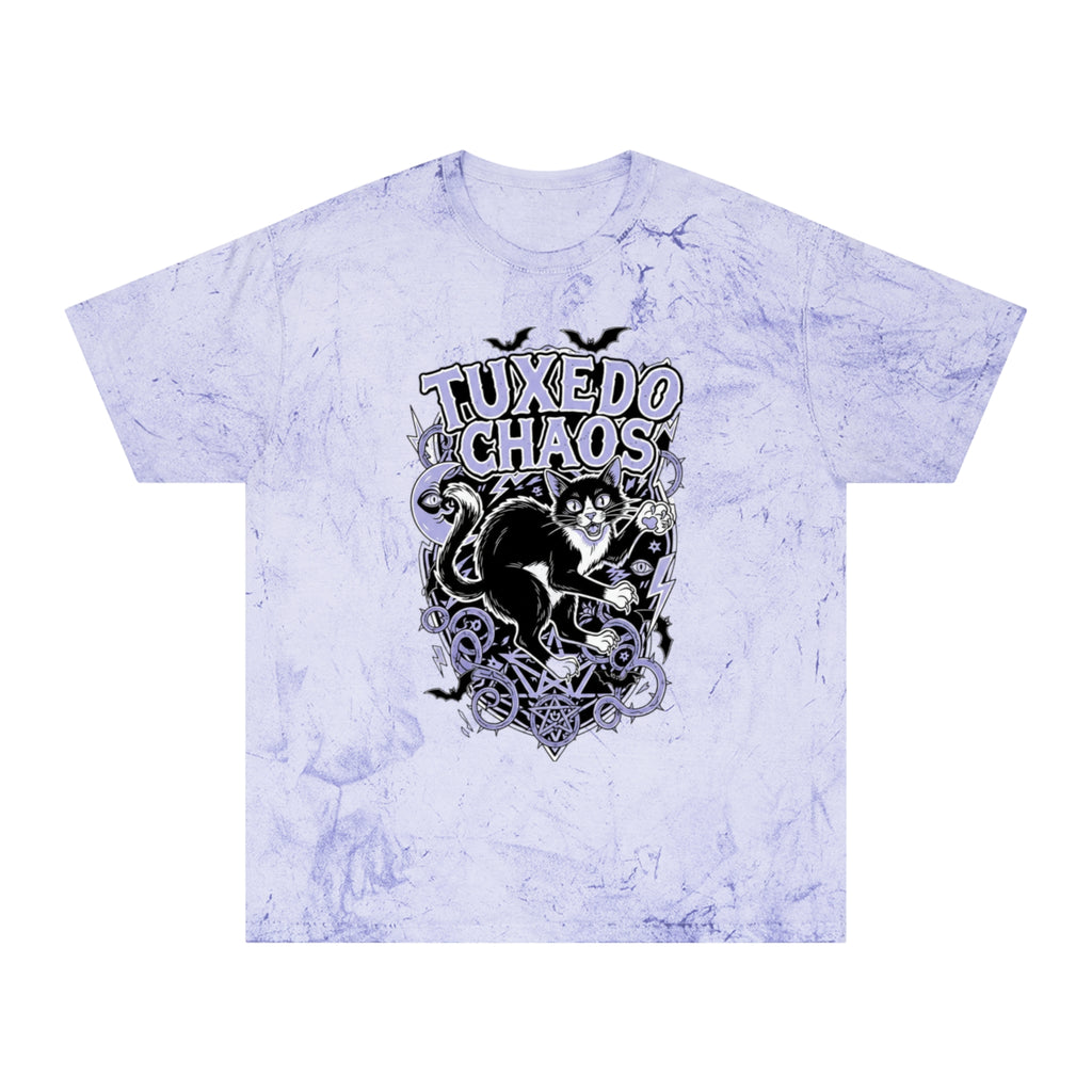 T-Shirt — "Tuxedo Chaos" Gothic Skull Graphic Tee (May's Alternative Attire)
