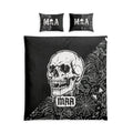 Skull & Roses Cotton Bed Set – Gothic Skull Duvet Cover with MAA Pillowcases