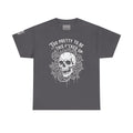 Skull Rose Graphic Tee — "Too Pretty to Be This F*cked Up" Gothic Punk T‑Shirt