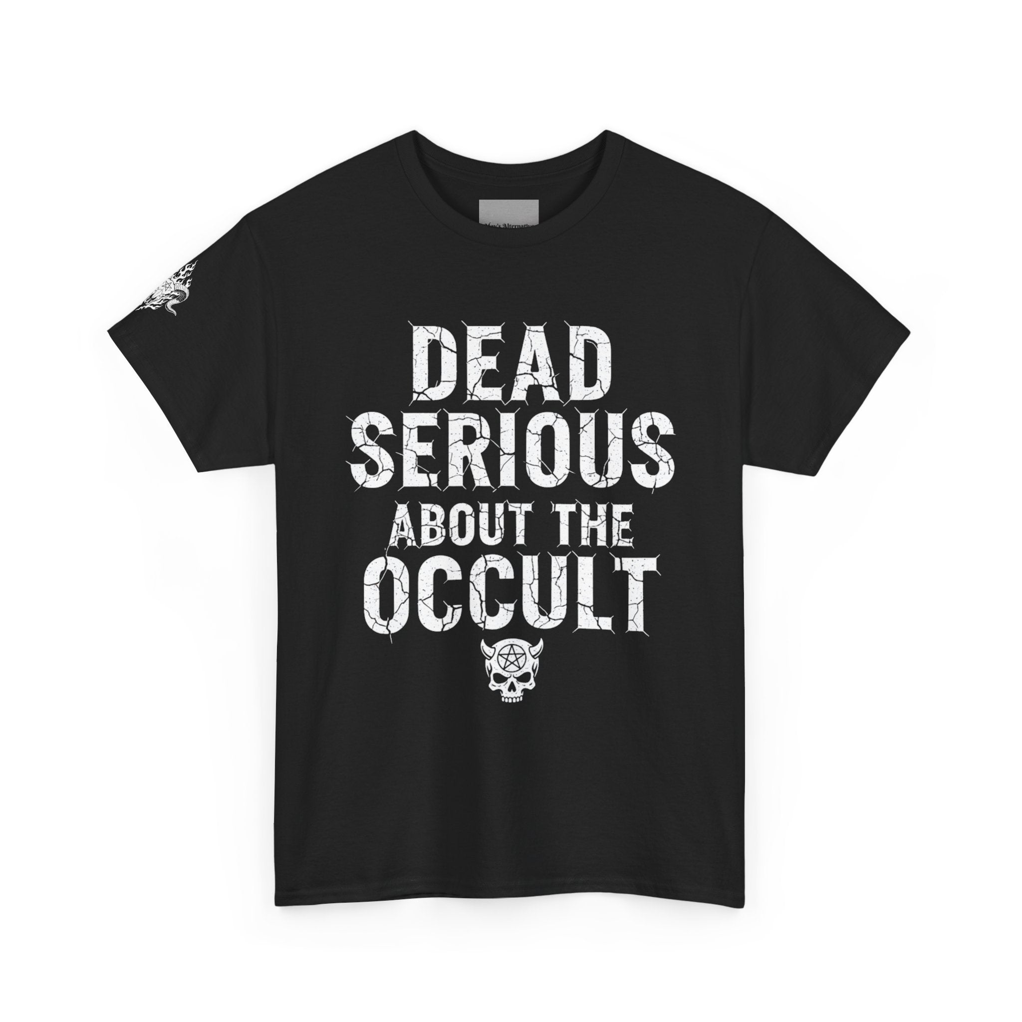 Occult Skull Tee — "Dead Serious About the Occult" Gothic Graphic T-Shirt