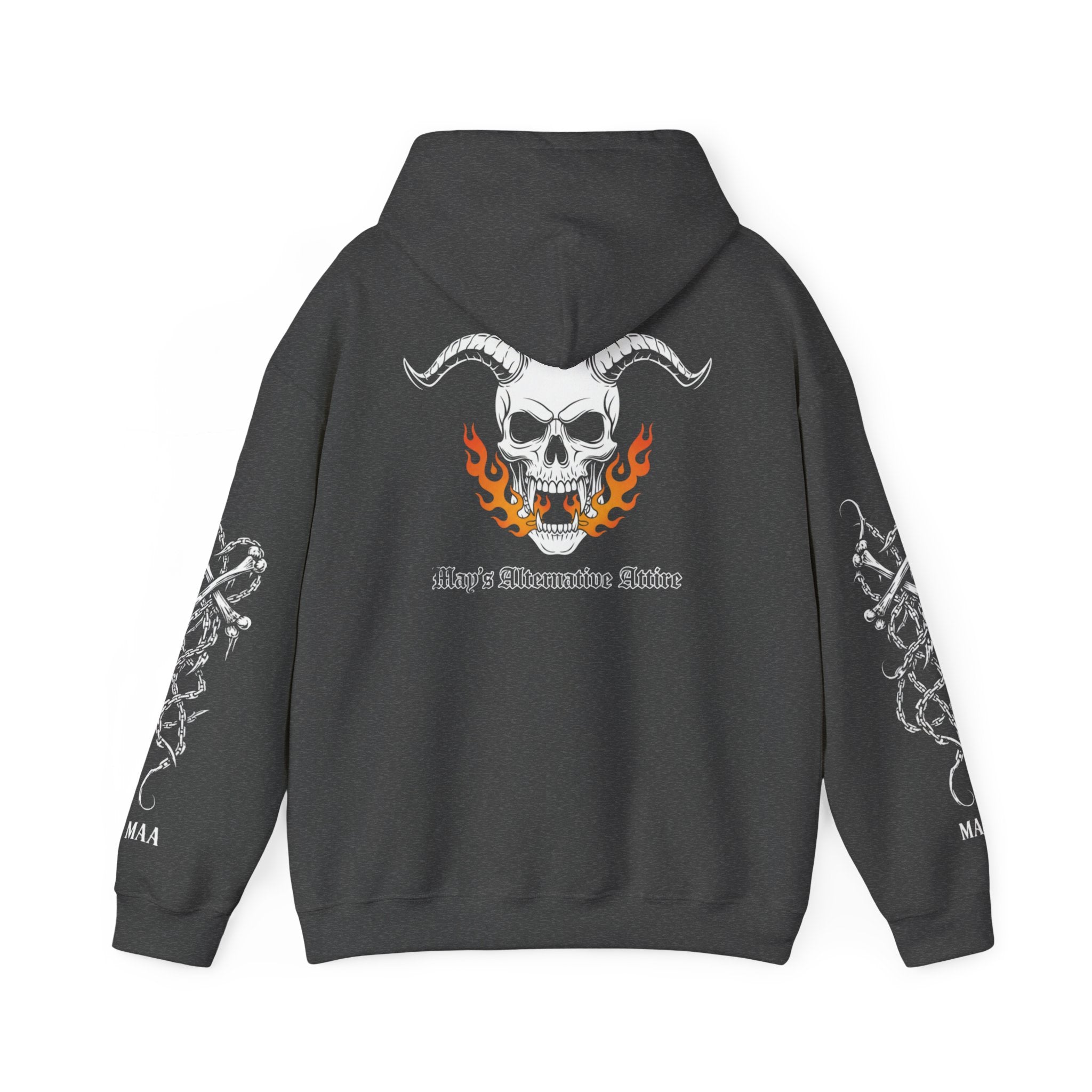 Hell on Two Wheels | MAA Flaming Moto Hooded Sweatshirt