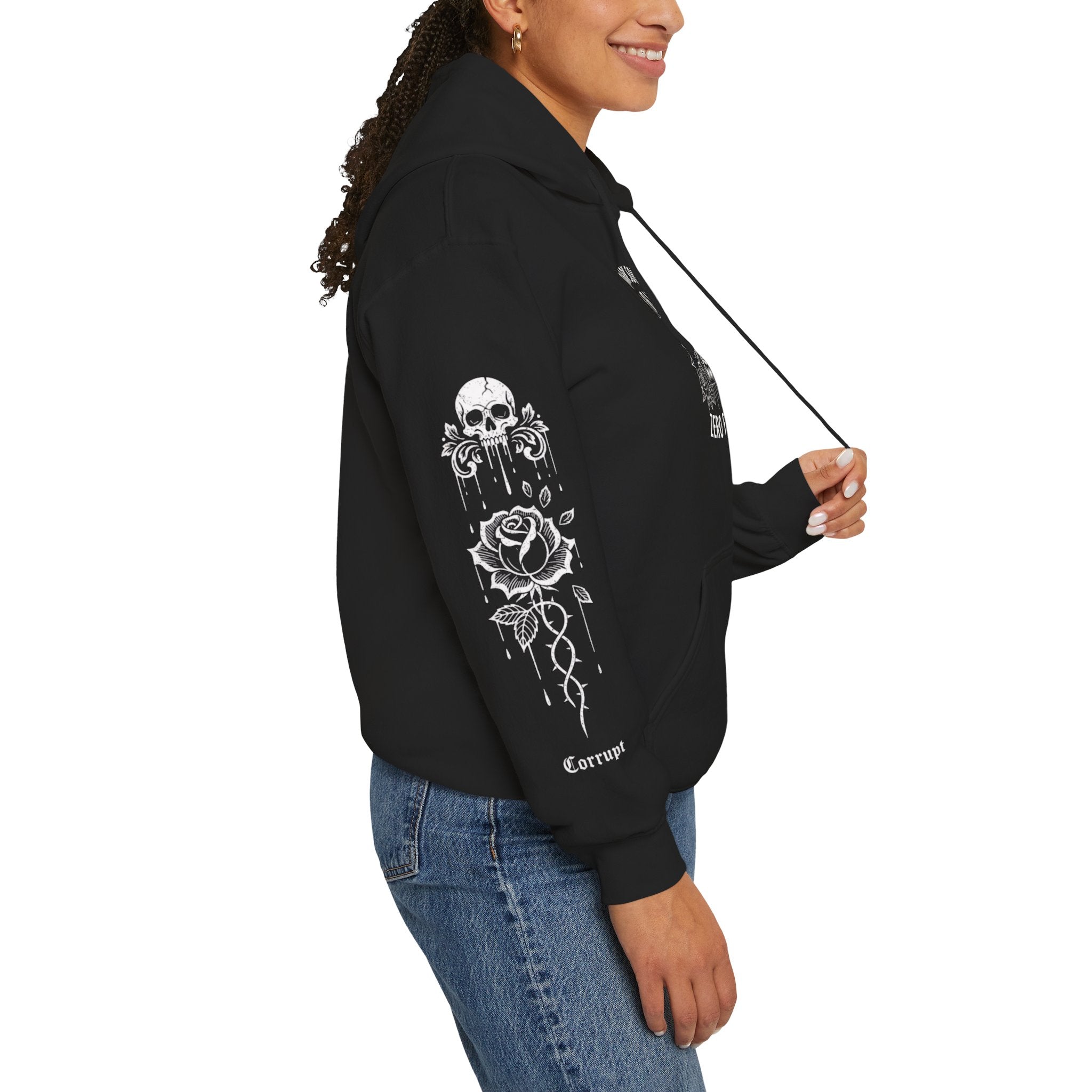 Dark Soul Skull Hoodie — "Dark Soul, Soft Lips, Zero F*cks" Gothic Pullover
