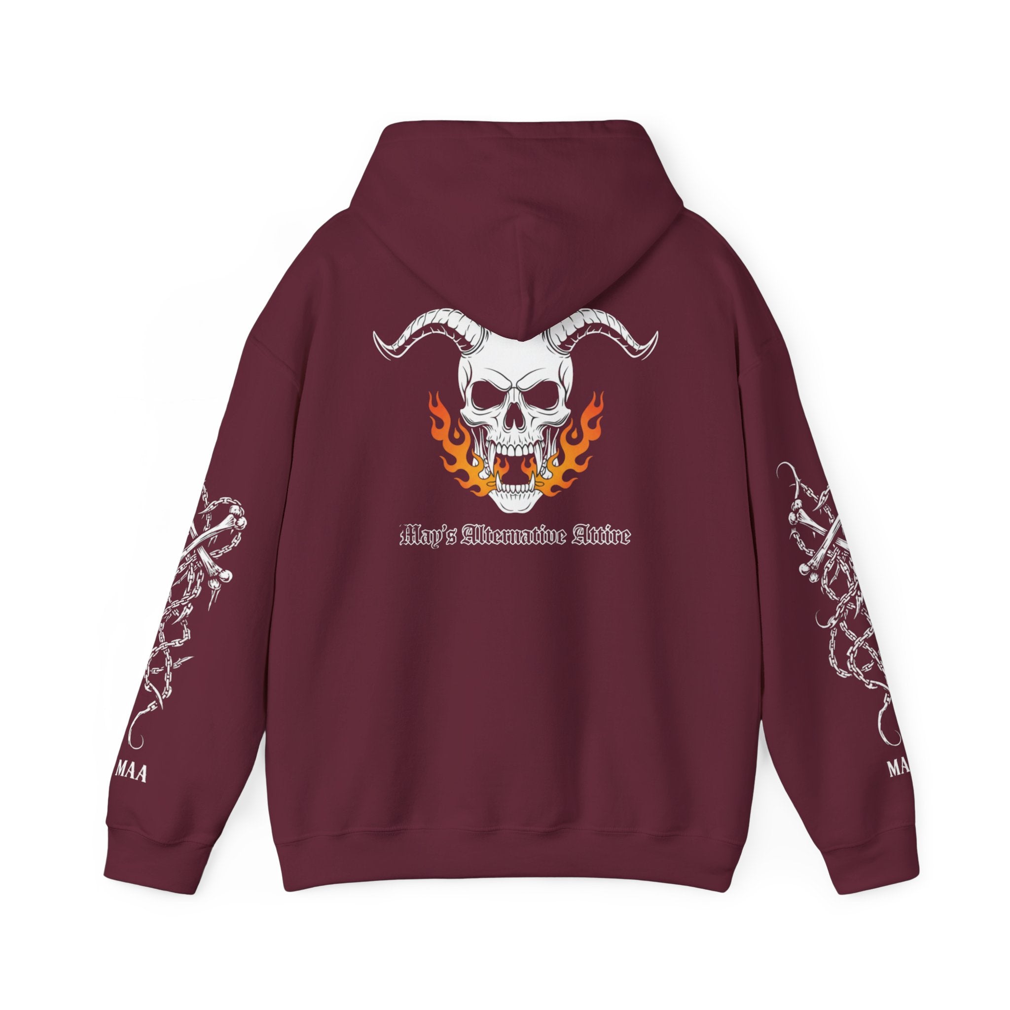 Hell on Two Wheels | MAA Flaming Moto Hooded Sweatshirt