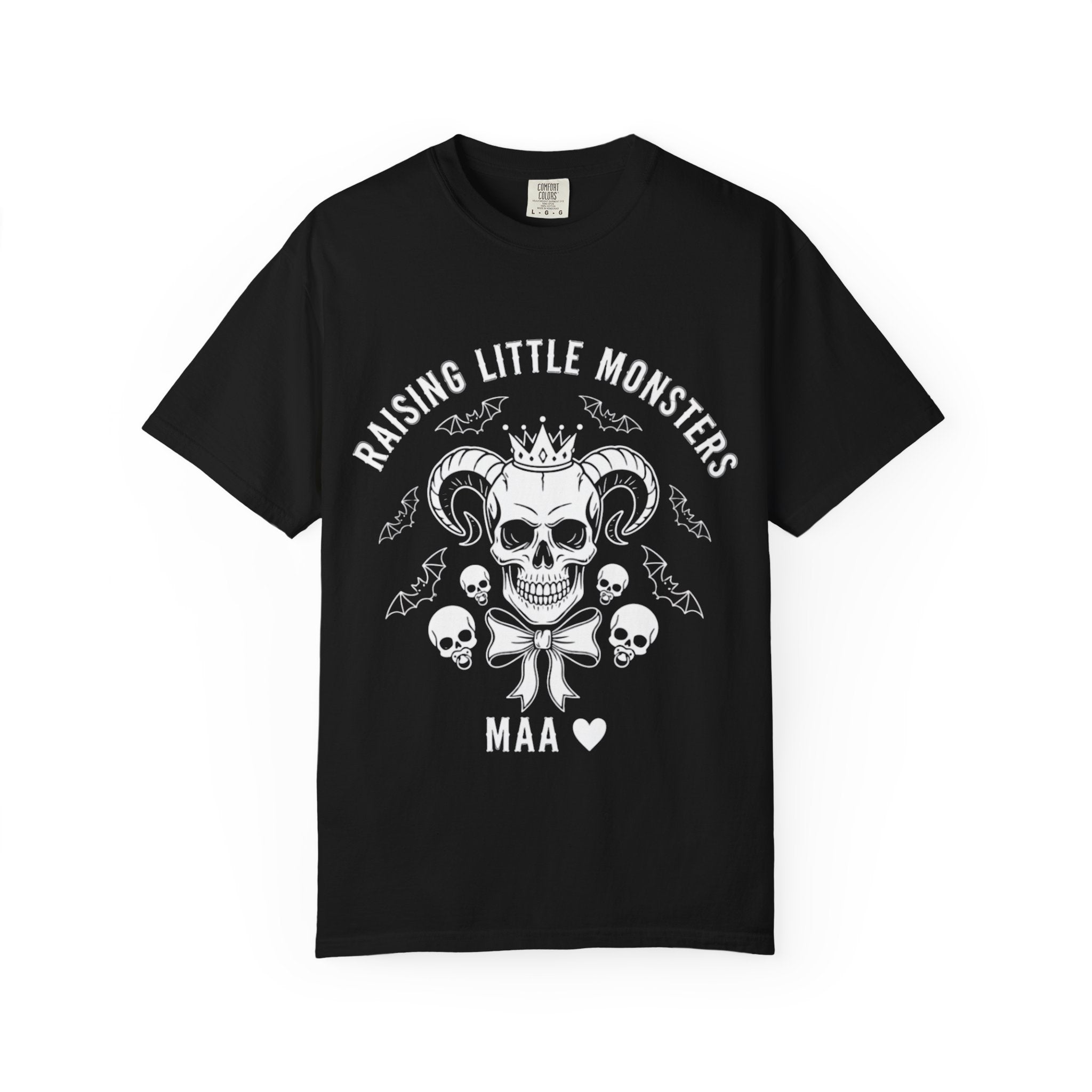 Raising Little Monsters — Goth Mom Unisex Tee (MAA Little Monsters Collection)