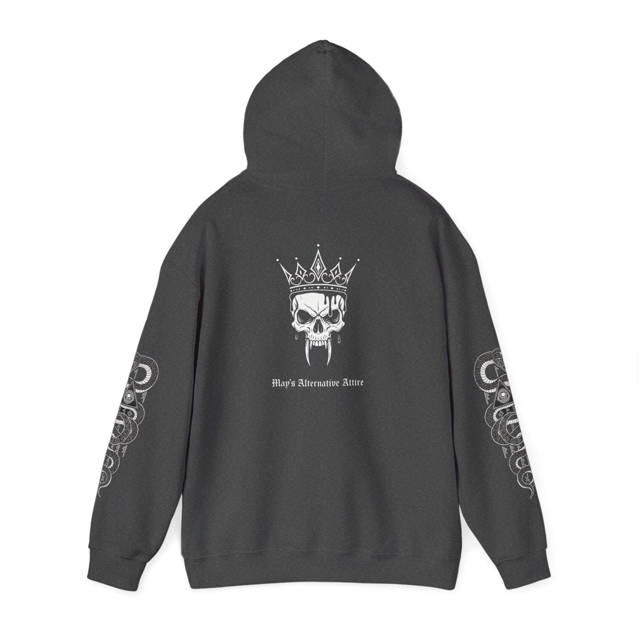 Occult Skull Hoodie — "Dead Serious About the Occult" Gothic Pullover