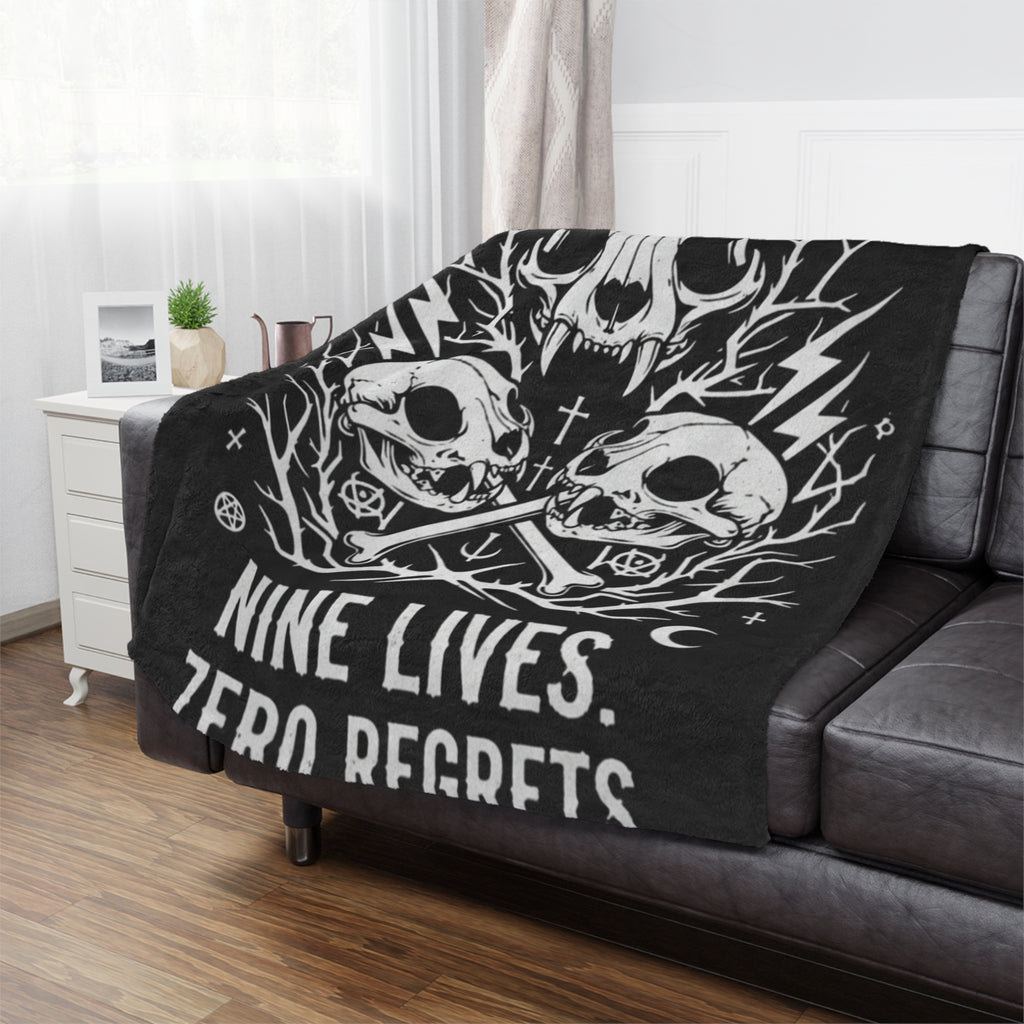 Nine Lives, Zero Regrets | MAA Going Rogue Collection Minky Blanket