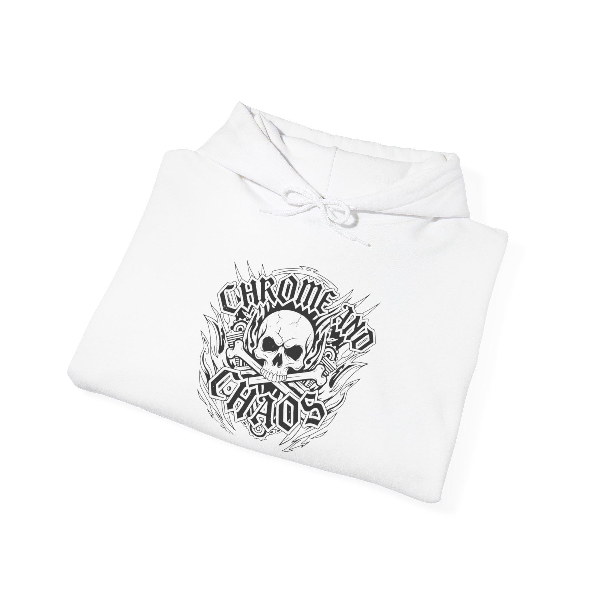Skull & Snake Hoodie — "Chrome and Chaos" Alternative Streetwear