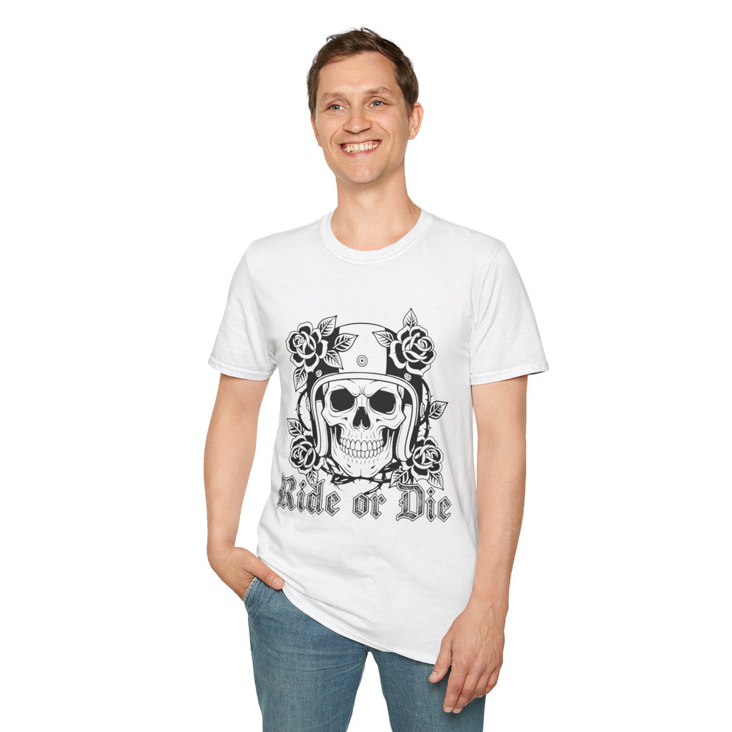 Ride or Die | MAA Gothic Biker Skull Unisex Tee