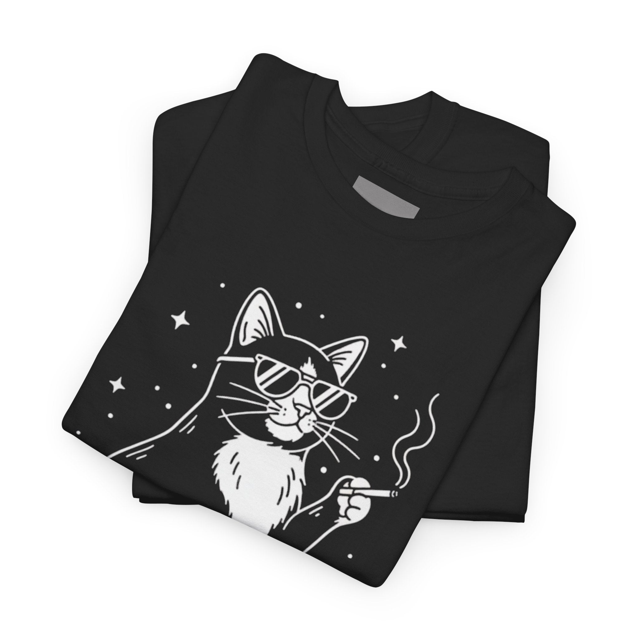 Cat KnowS Tee — ‘The Cat Knows’ Graphic T-Shirt with Mystic Cat & Roaring Back Print