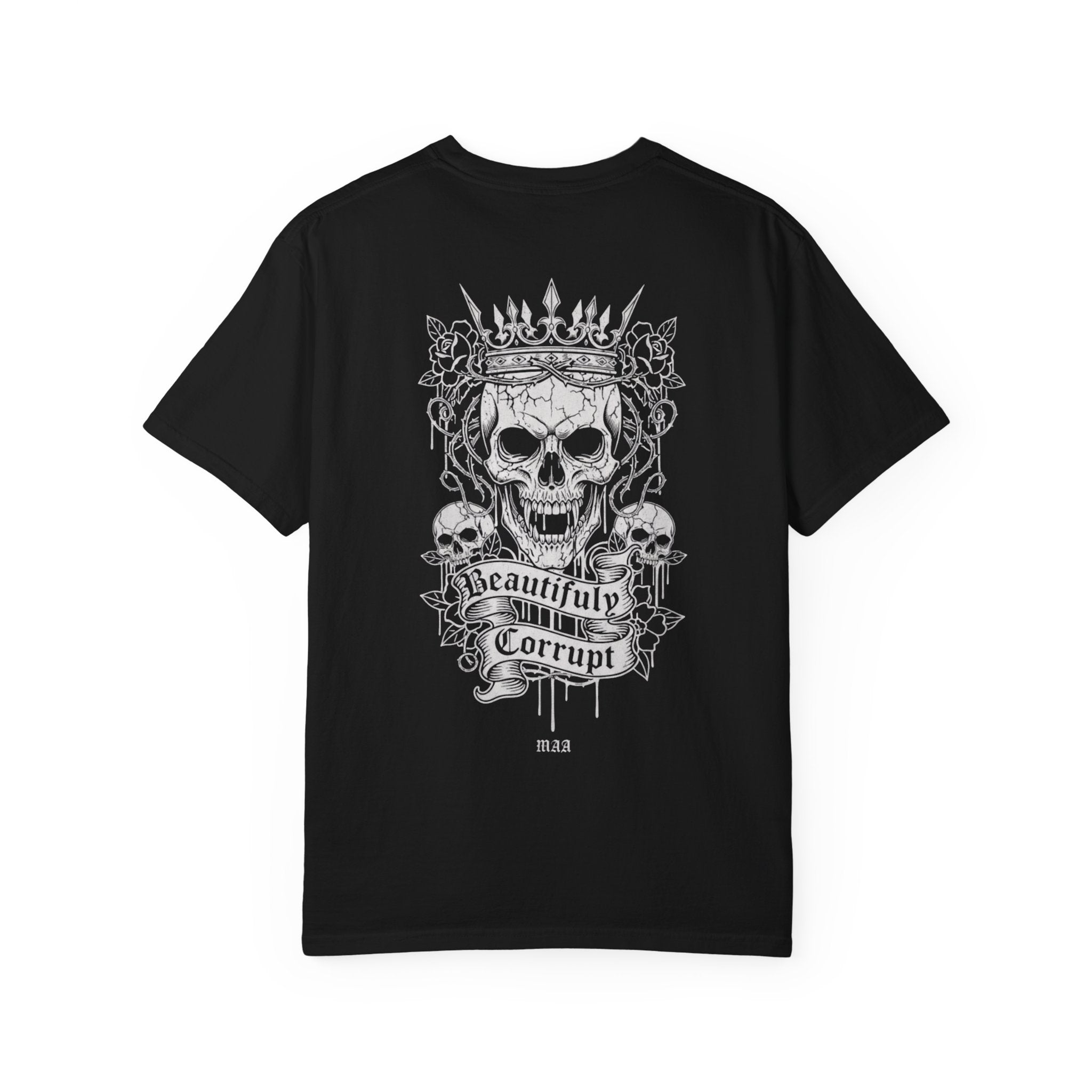 I Talk to the Dead Skull Tee — 'Beautifully Corrupt' Gothic Graphic T-Shirt