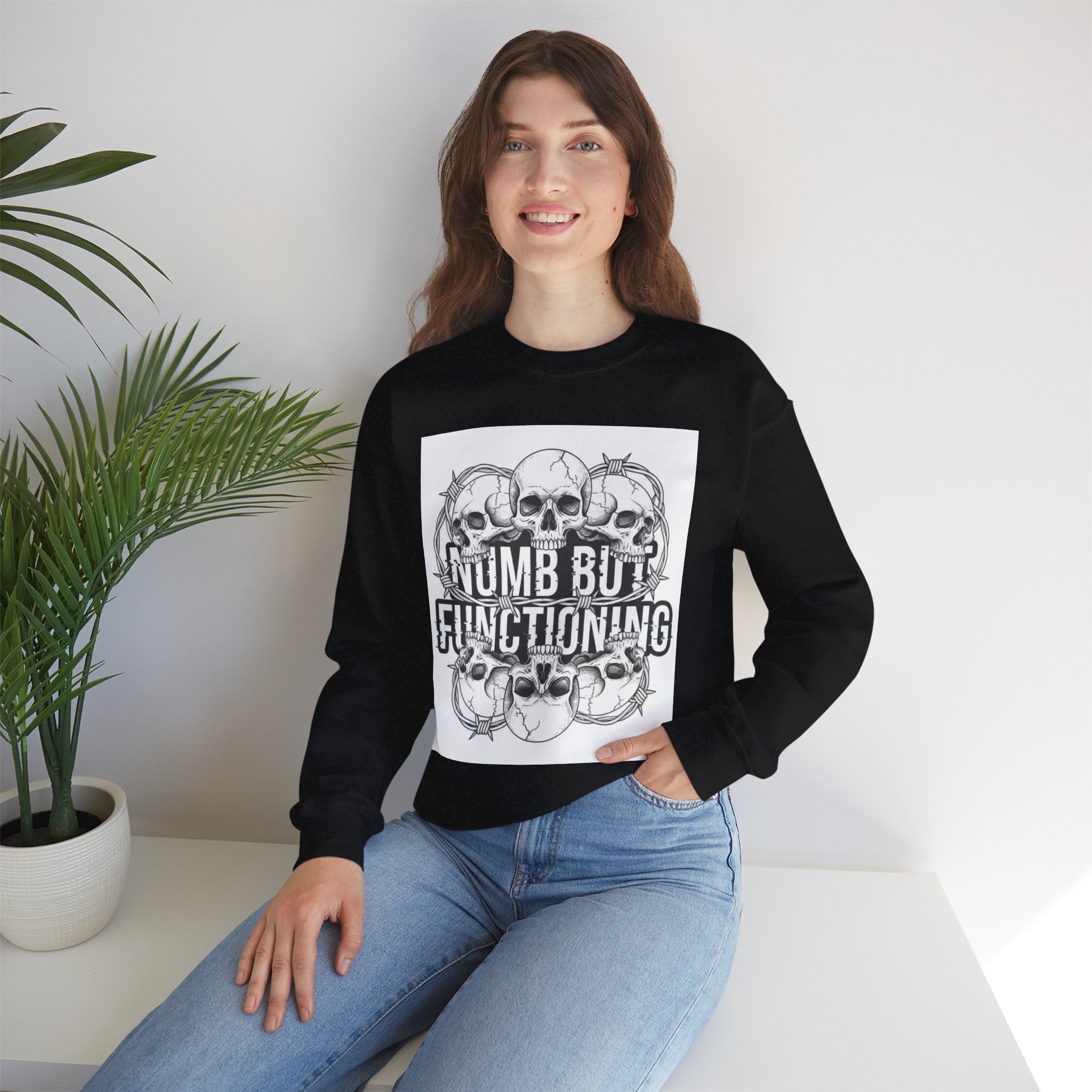 Numb But Functioning | M.A.A Gothic Punk Unisex Crewneck
