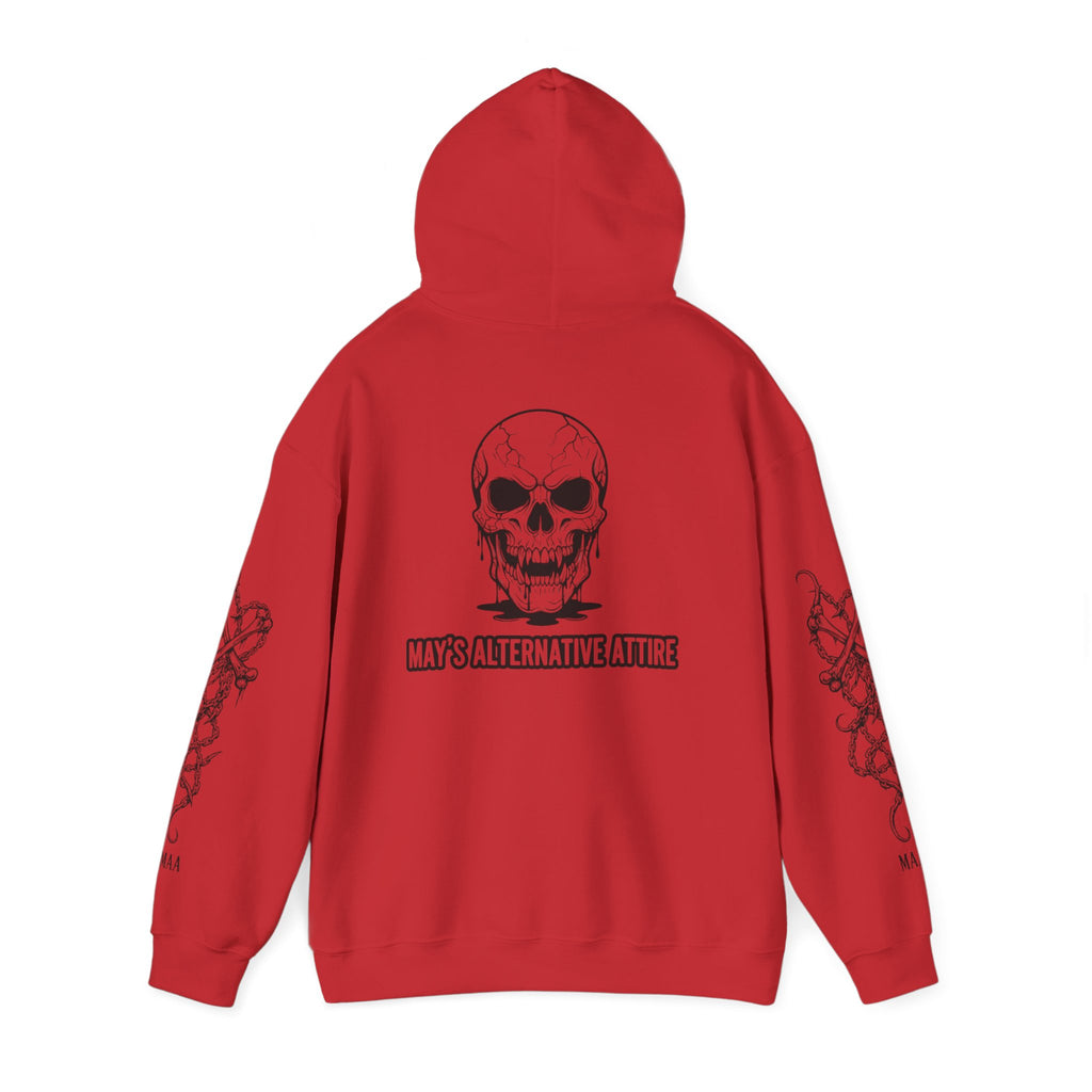 Skull & Snake Hoodie — "Chrome and Chaos" Alternative Streetwear