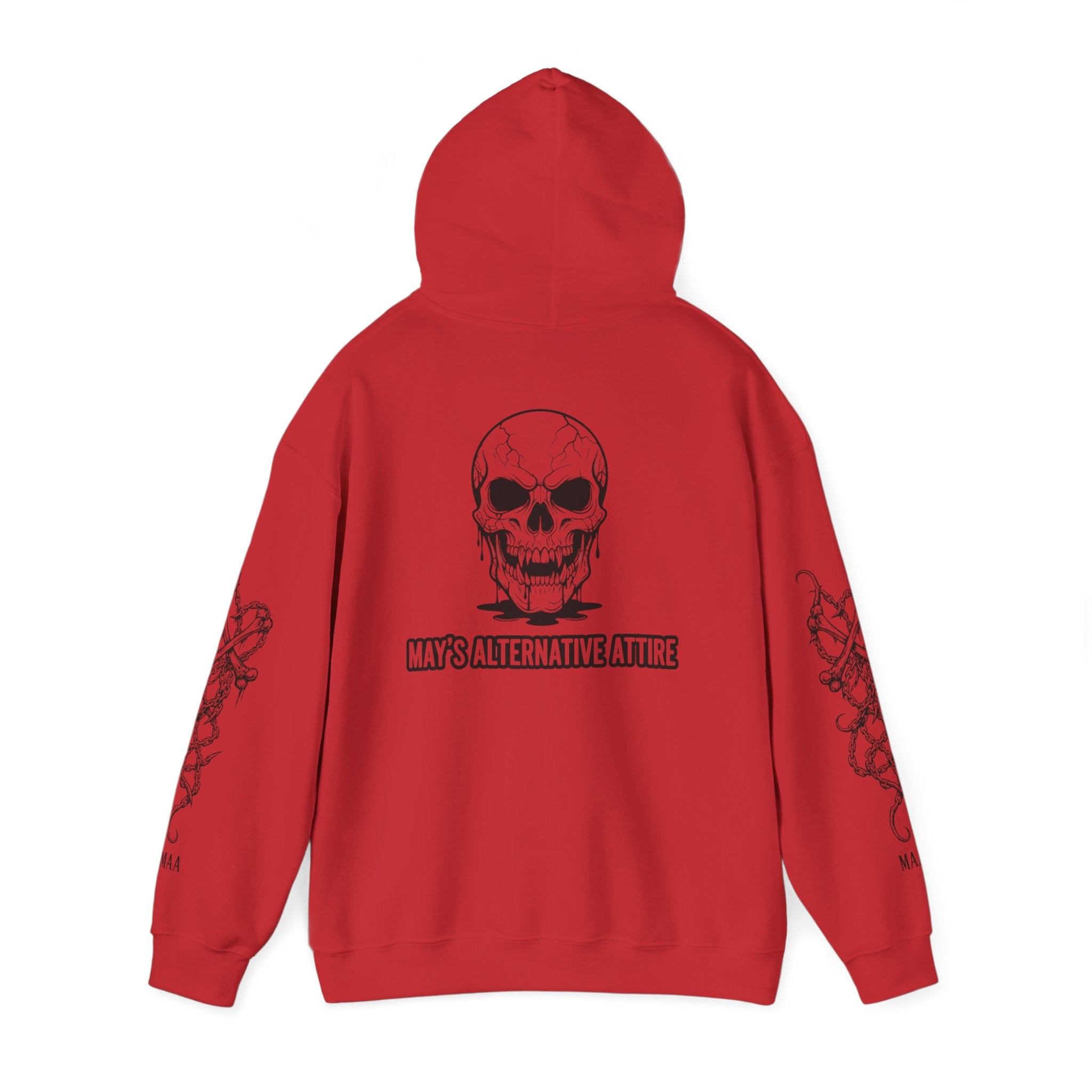 Skull & Snake Hoodie — "Chrome and Chaos" Alternative Streetwear