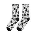 Crew Socks — "Caught in My Feelings" Gothic Spider Web Socks