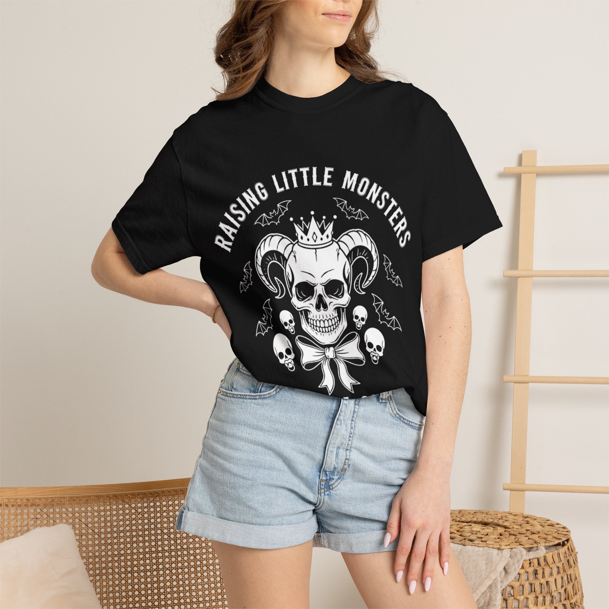 Raising Little Monsters — Goth Mom Unisex Tee (MAA Little Monsters Collection)