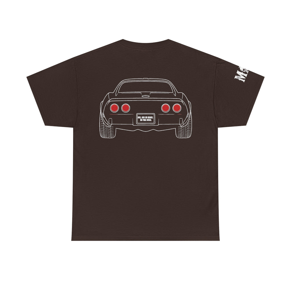 Classic Sports Car MAA Tee — Retro Rear View Corvette Graphic Shirt