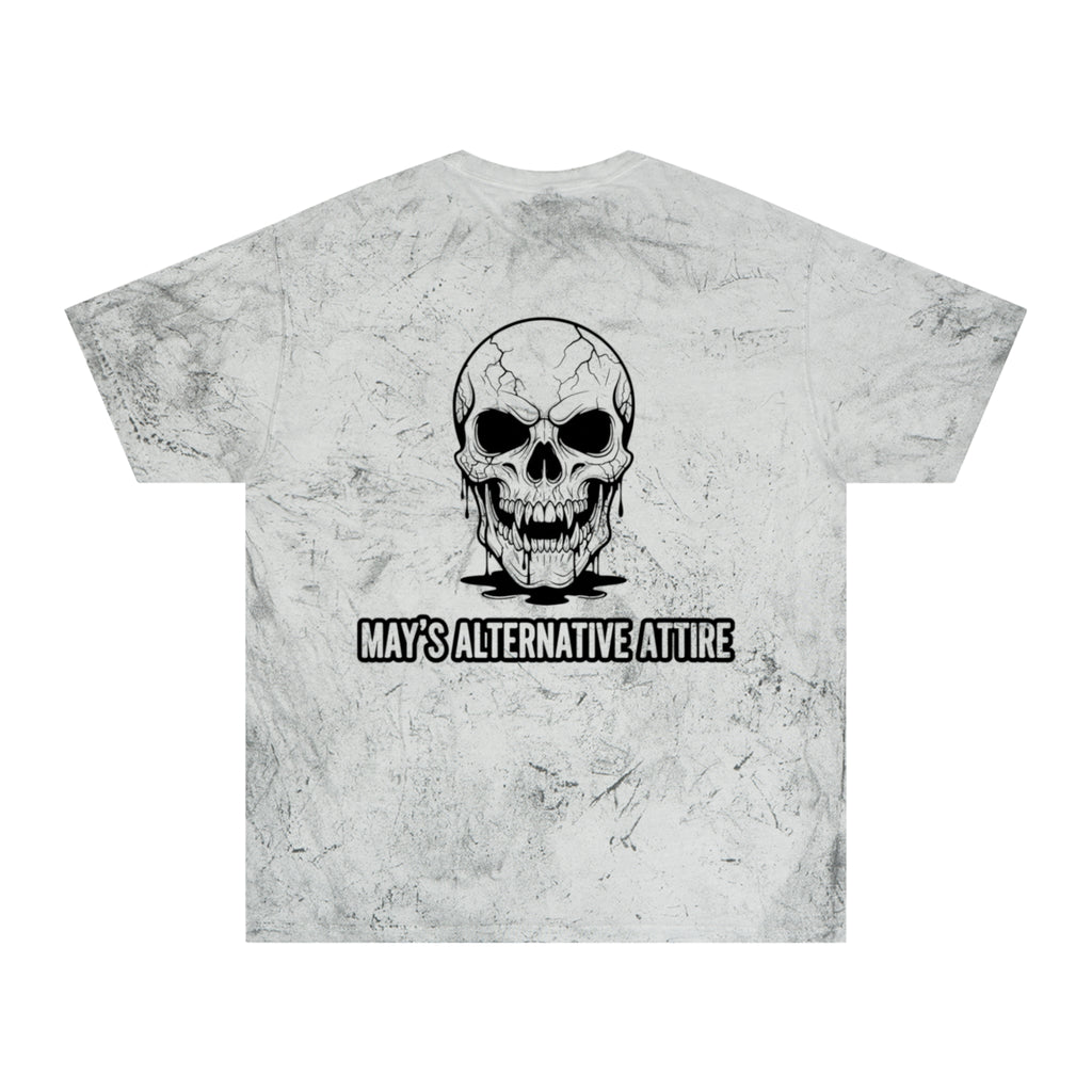 T-Shirt — "Tuxedo Chaos" Gothic Skull Graphic Tee (May's Alternative Attire)