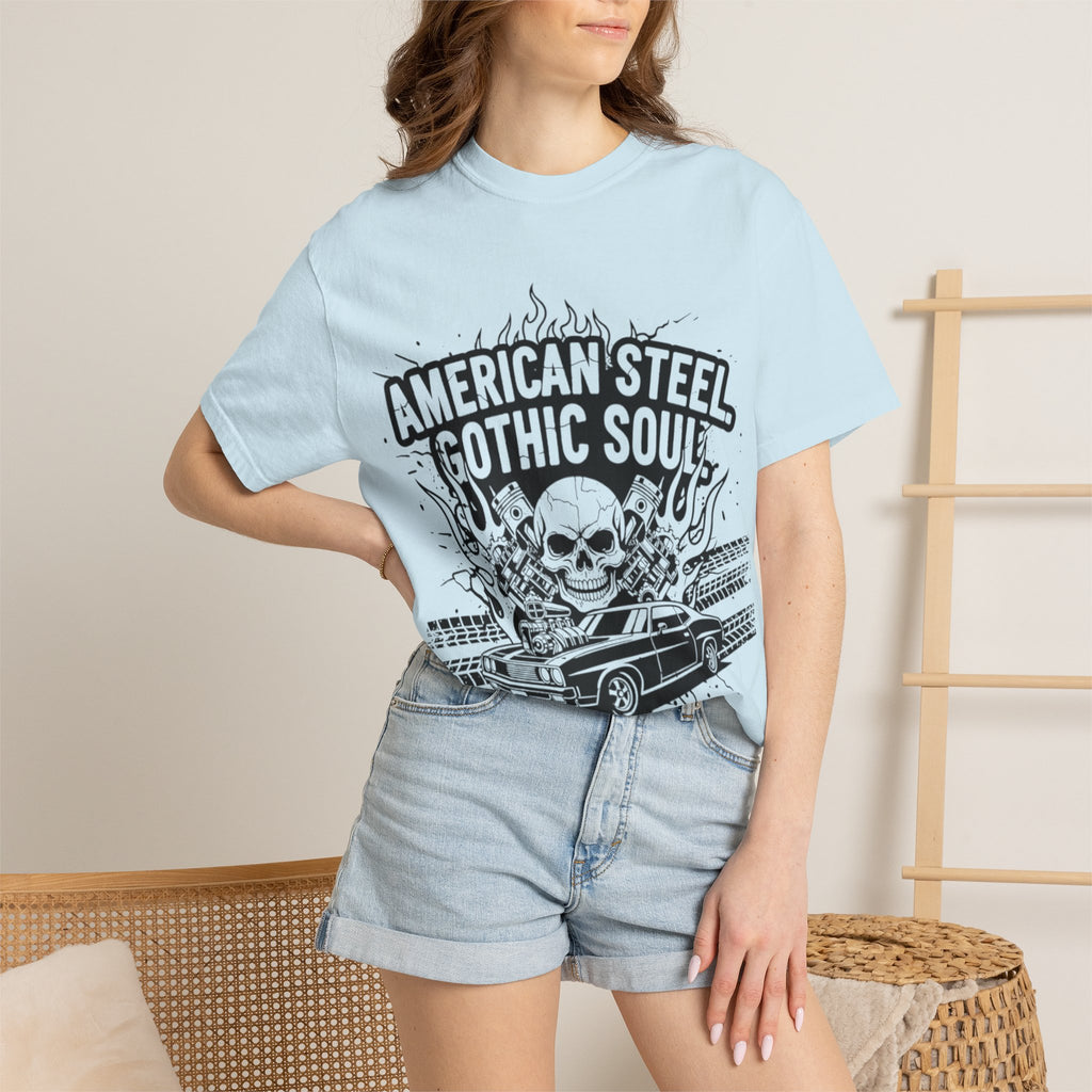 American Steel. Gothic Soul. | MAA Gasoline & Ghosts Unisex Tee