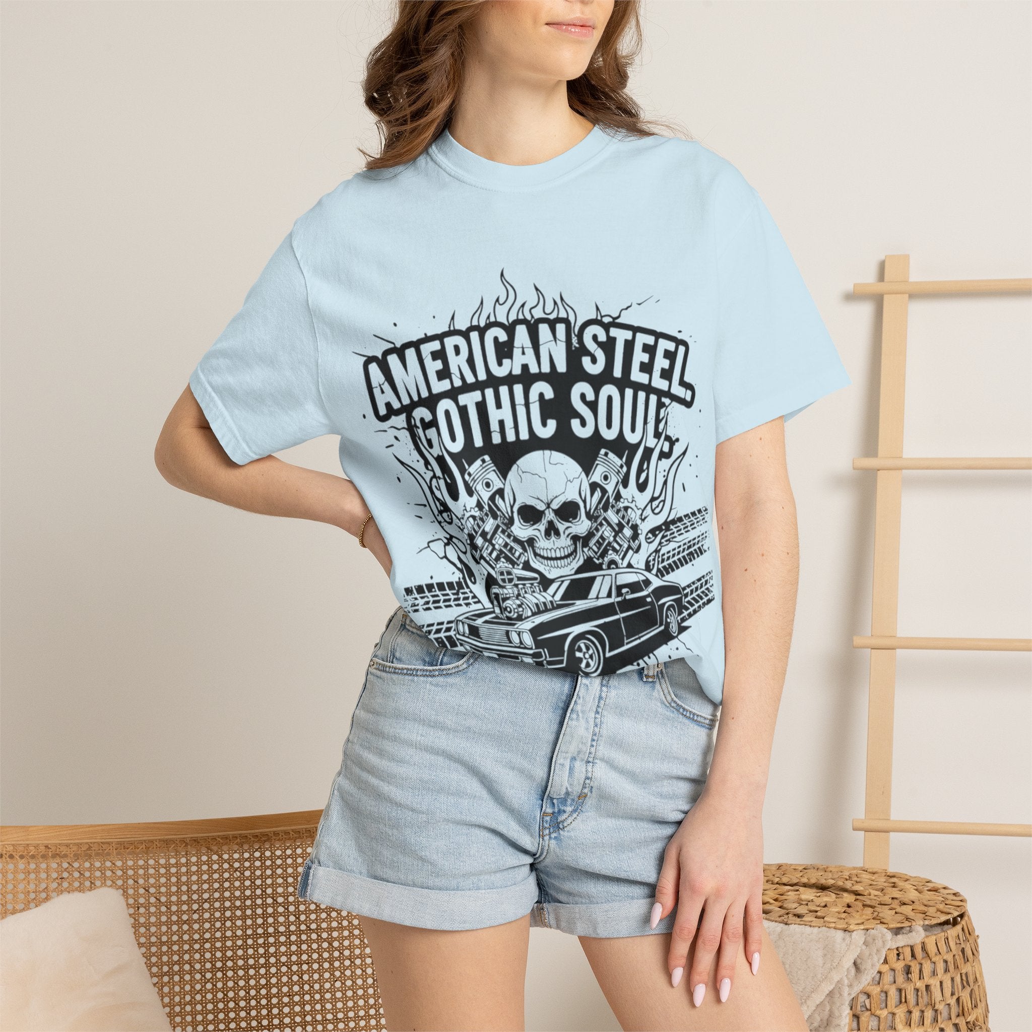 American Steel. Gothic Soul. | MAA Gasoline & Ghosts Unisex Tee
