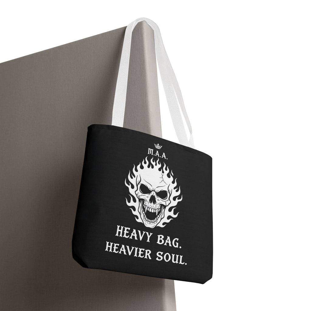 Heavy Bag. Heavier Soul. | MAA Gothic AOP Tote Bag