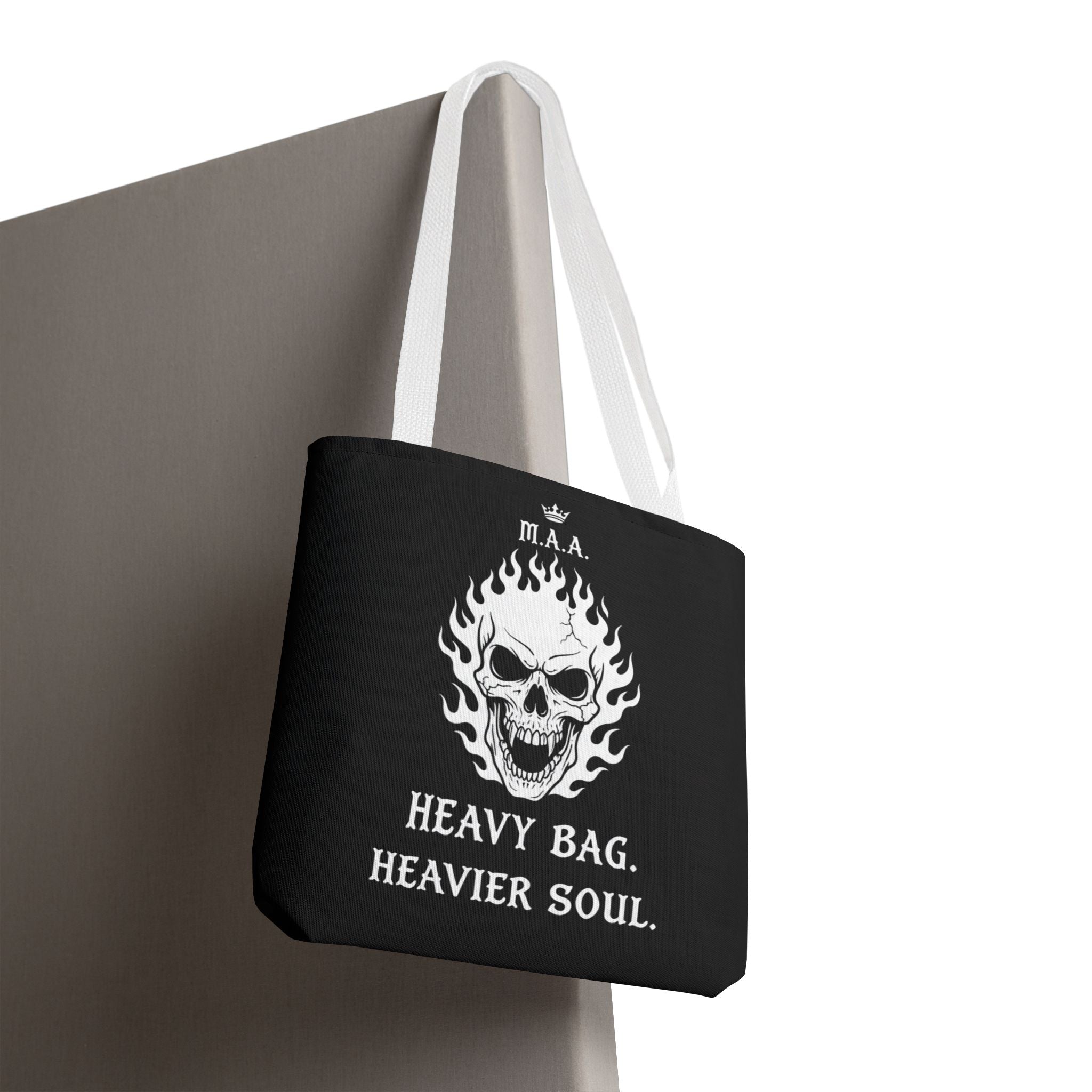 Heavy Bag. Heavier Soul. | MAA Gothic AOP Tote Bag
