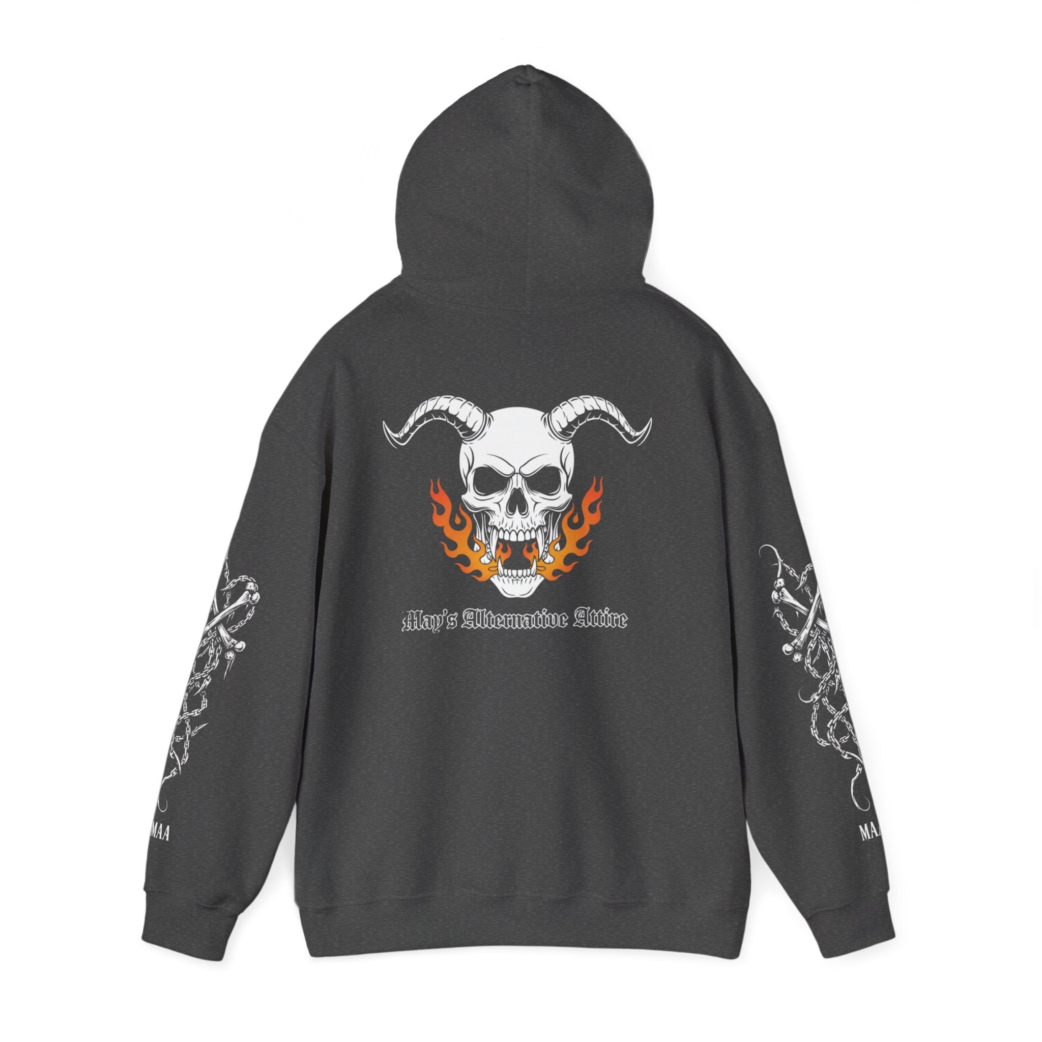 Hell on Two Wheels | MAA Flaming Moto Hooded Sweatshirt